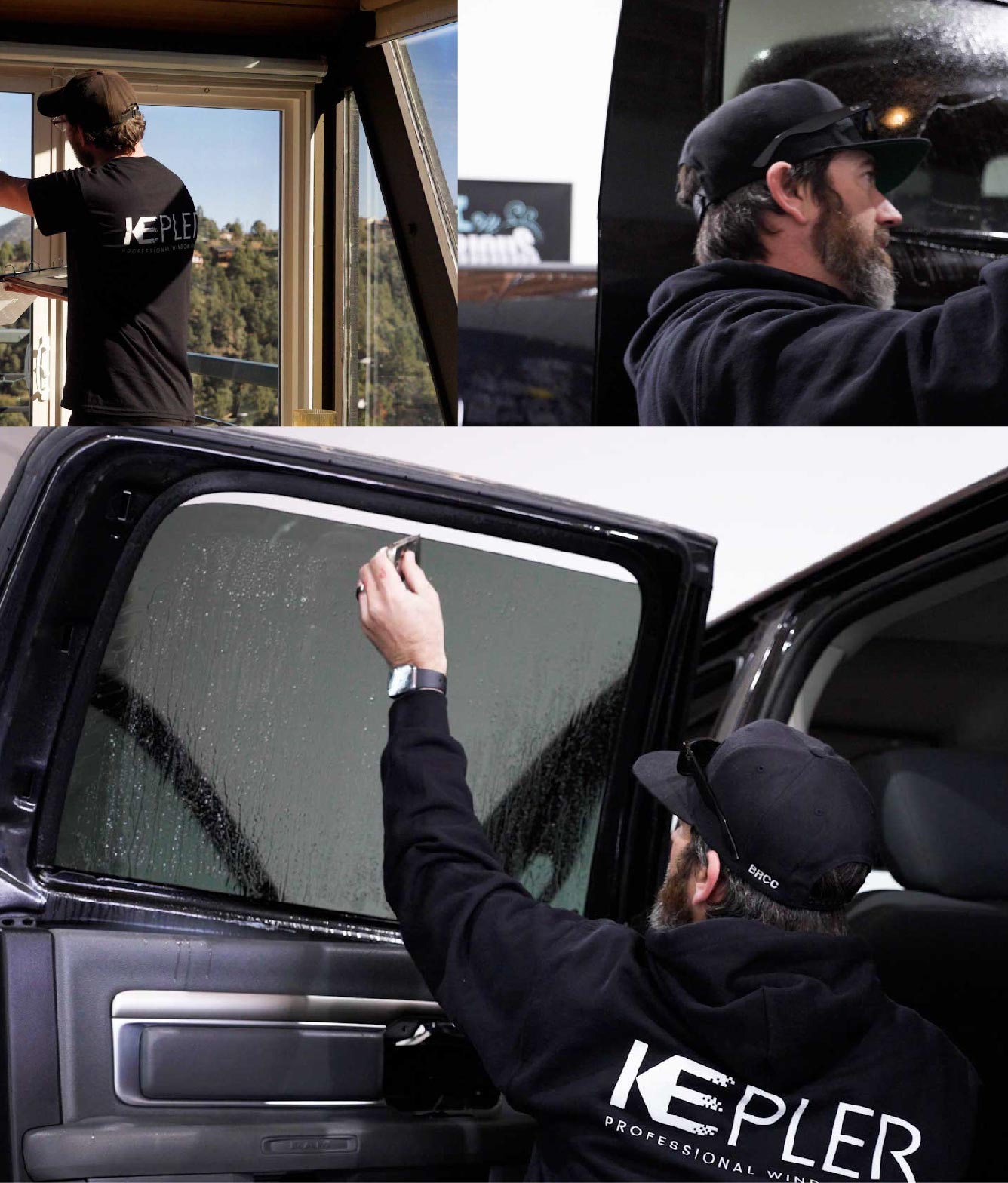 Kepler Window Tinting Specialists at Work in Anacortes, Washington