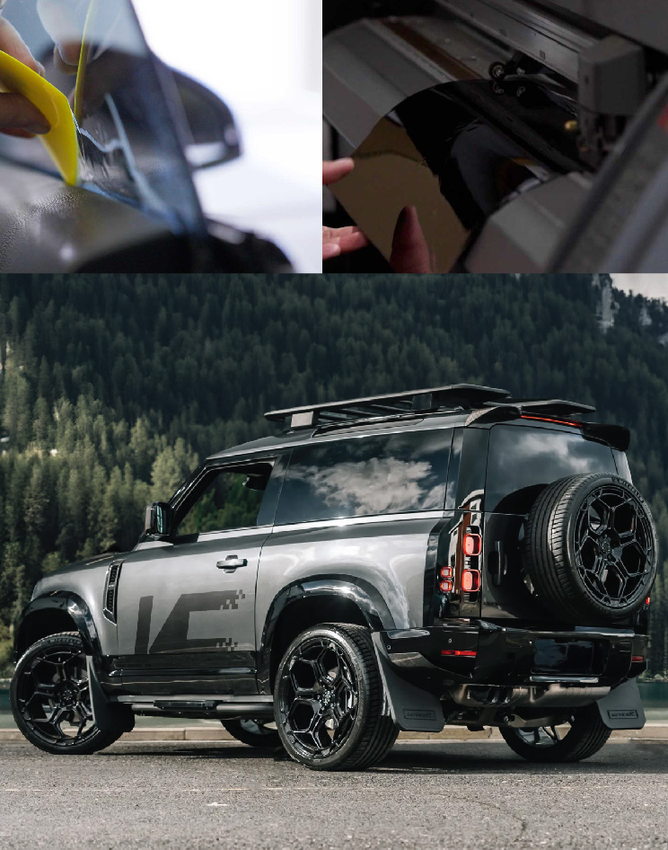 Ceramic Window Tinting Expert Cutting Film in Converse - Texas