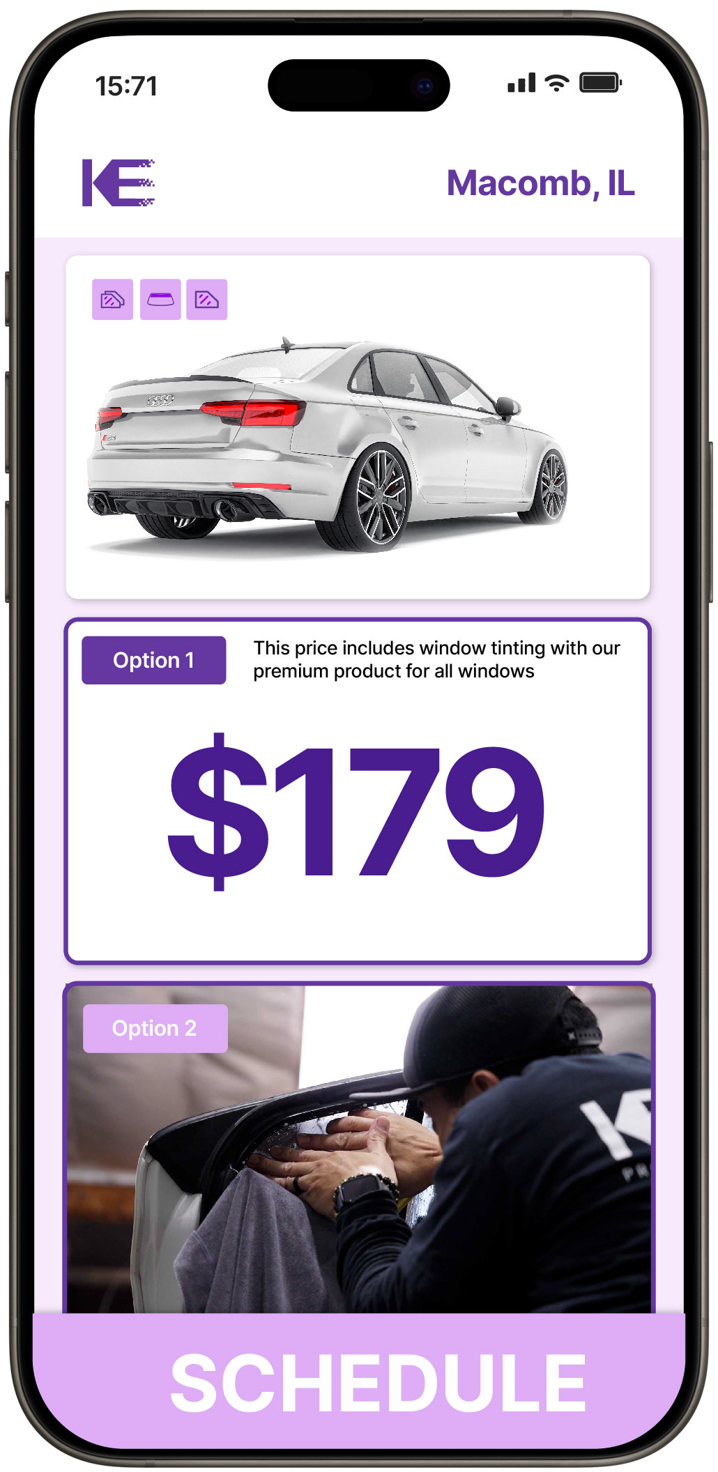 View Affordable Car Window Tinting Prices in Macomb, Illinois