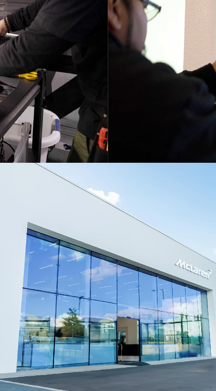 Kepler Automotive Shop Front Tinted with Window Film in Richland, Washington