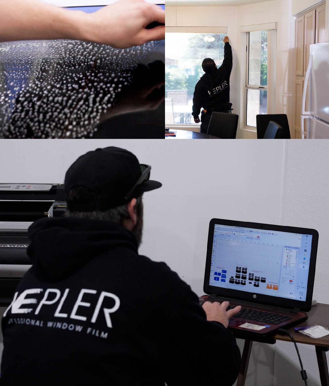 Ceramic Window Tinting Expert Cutting Film in Del Rio, Texas