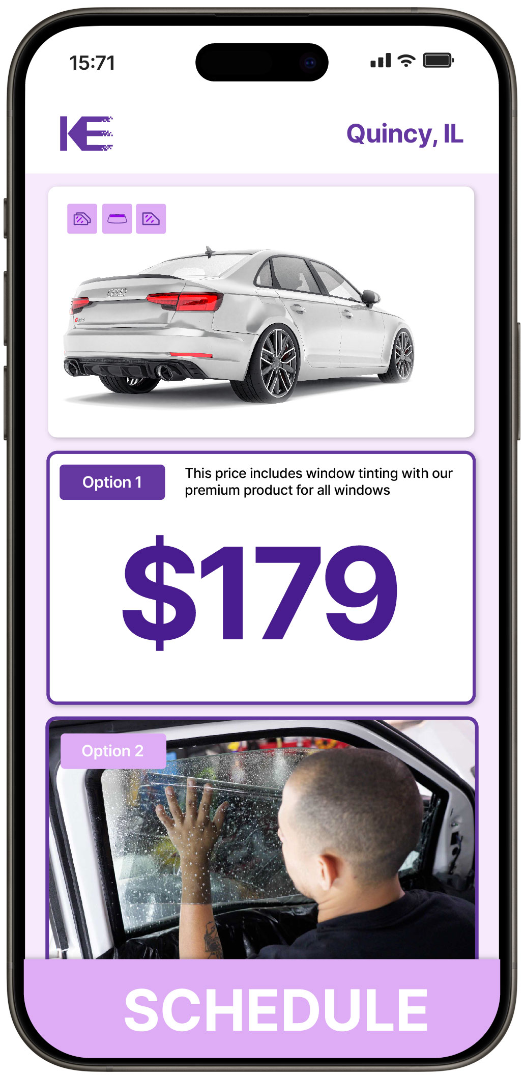 View Affordable Car Window Tinting Prices in Quincy, Illinois