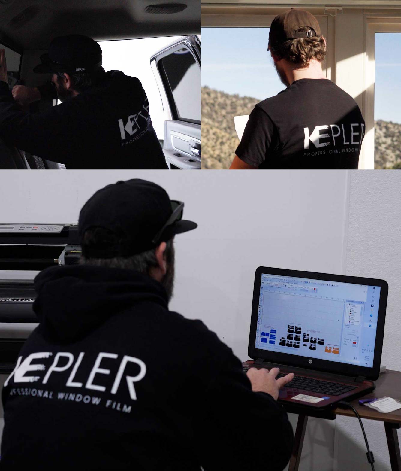 Ceramic Window Tinting Expert Cutting Film in Conifer, Colorado