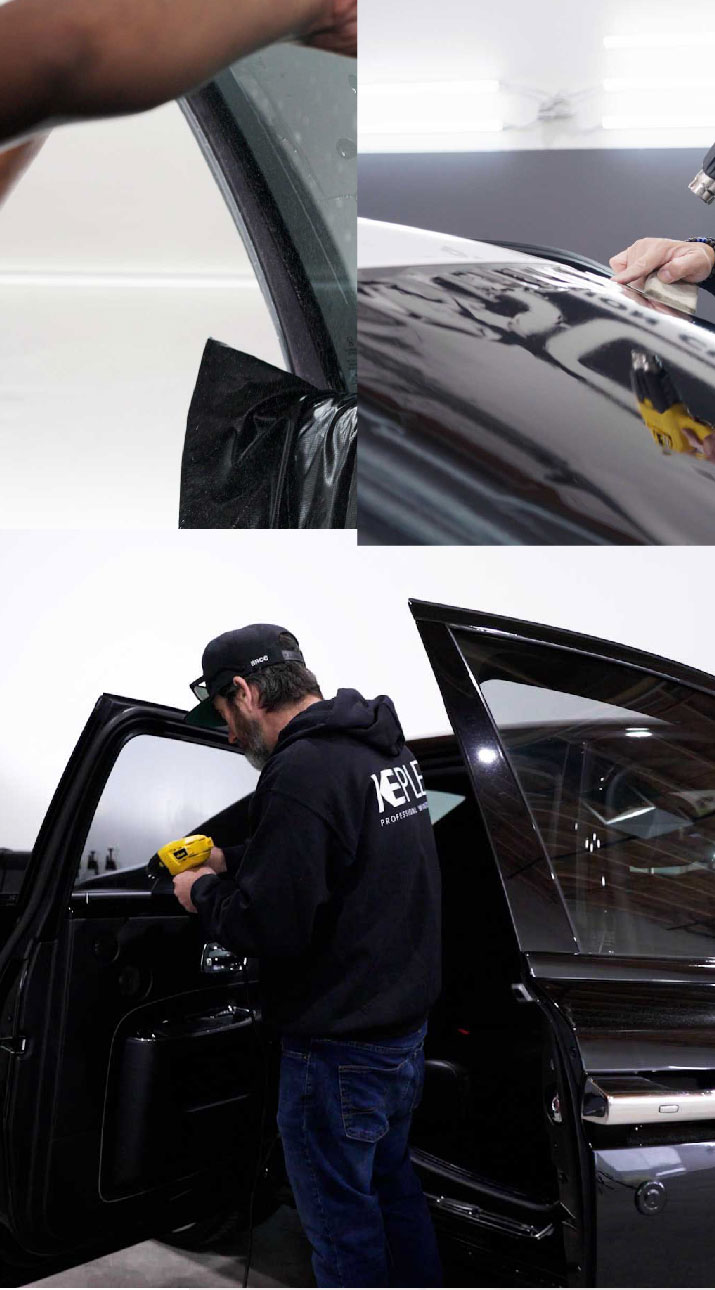Kepler Installer Tinting a Rolls Royce in Columbia, Missouri