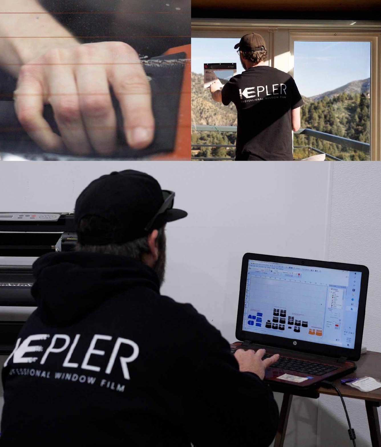 Ceramic Window Tinting Expert Cutting Film in Eagle, Idaho
