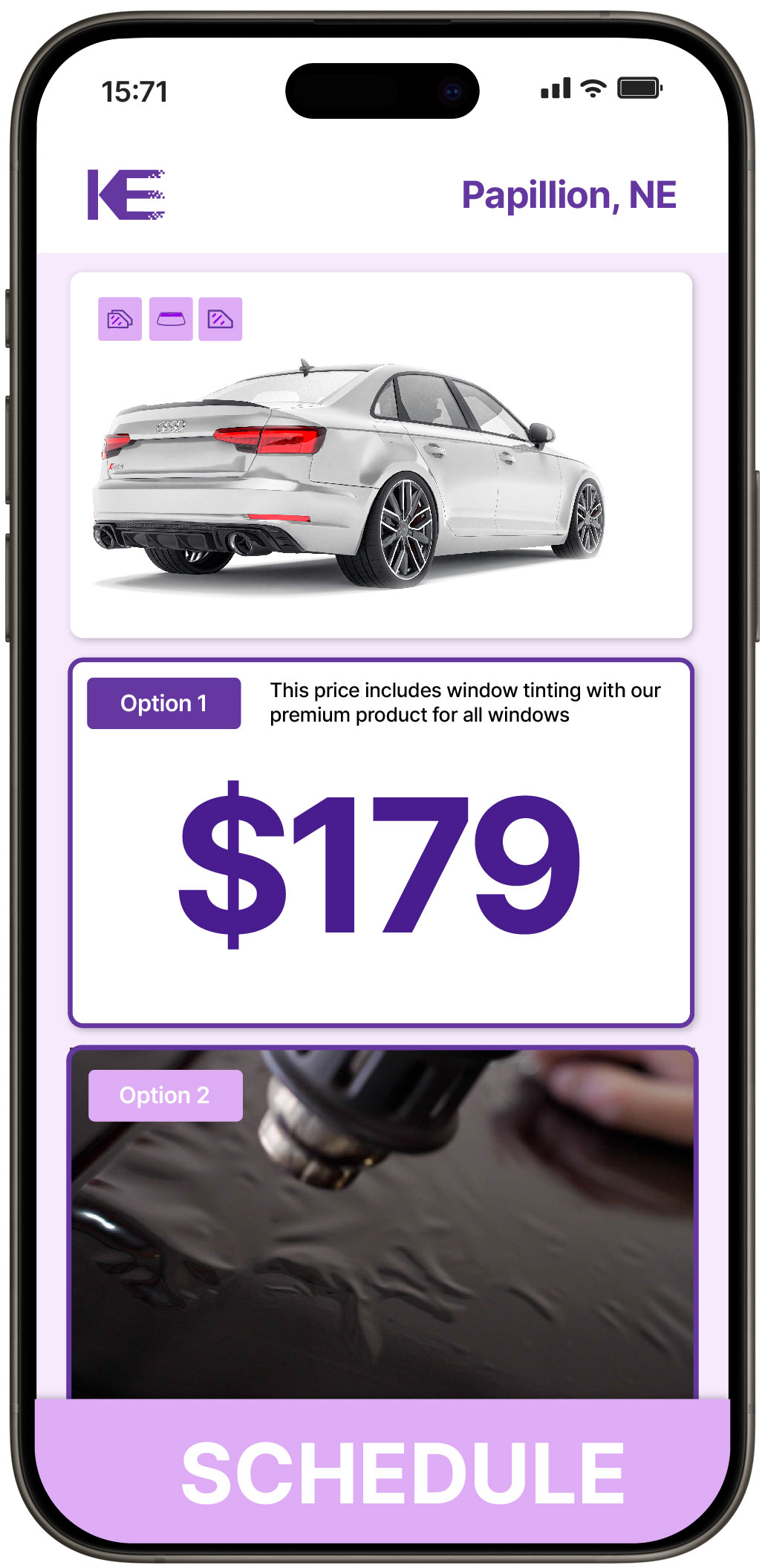View Competitive Car Window Tinting Prices in Papillion, Nebraska
