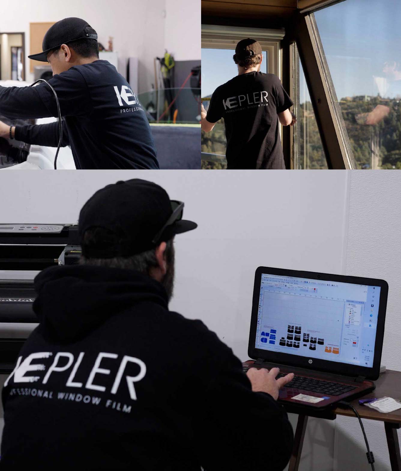 Ceramic Window Tinting Expert Cutting Film in Payson, Utah