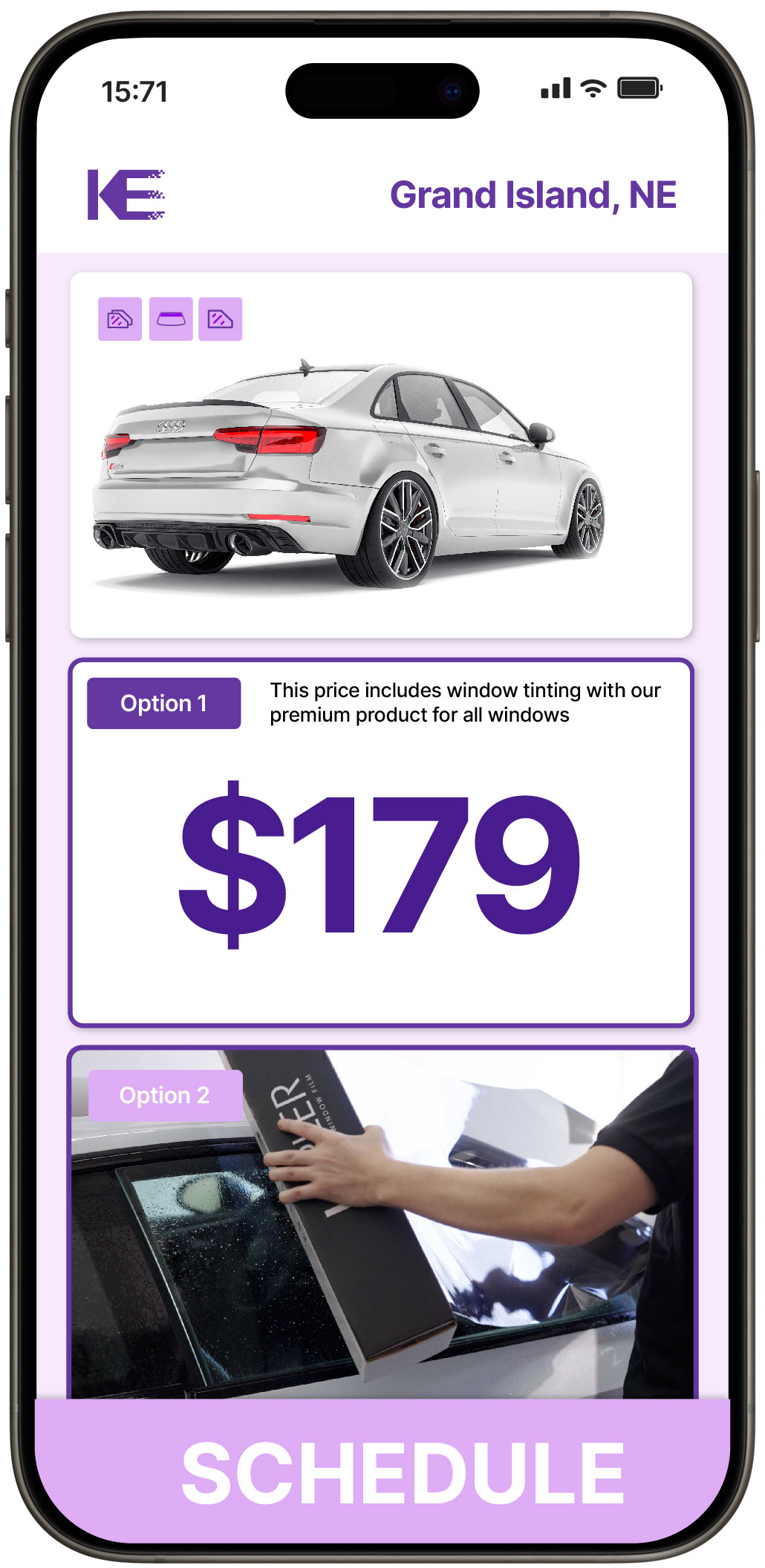 View Competitive Car Window Tinting Prices in Grand Island, Nebraska