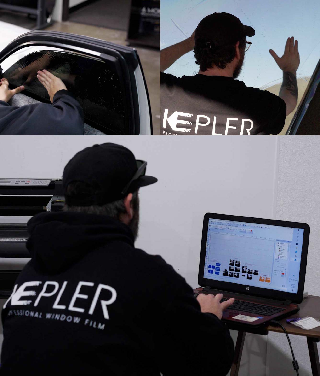 Ceramic Window Tinting Expert Cutting Film in Maricopa, Arizona