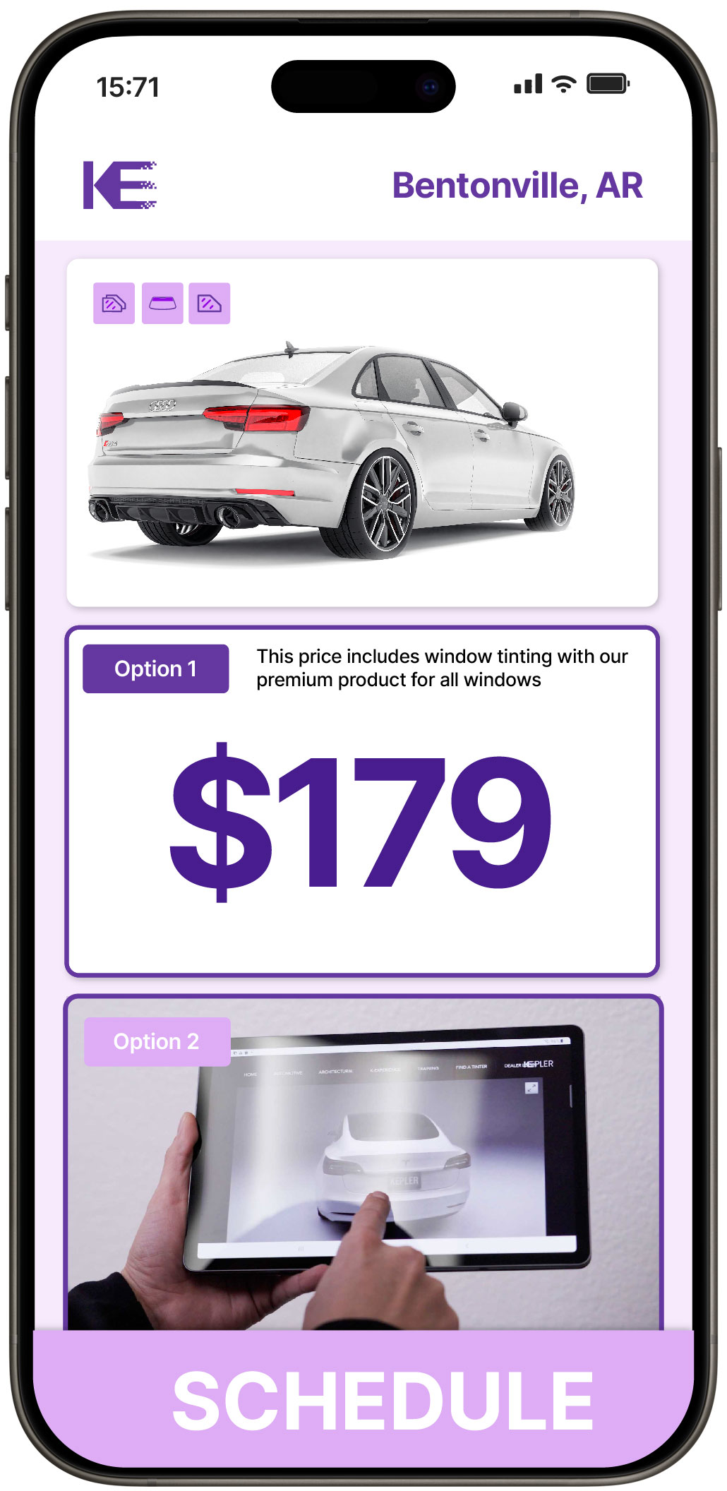 View Competitive Car Window Tinting Prices in Bentonville, Arkansas