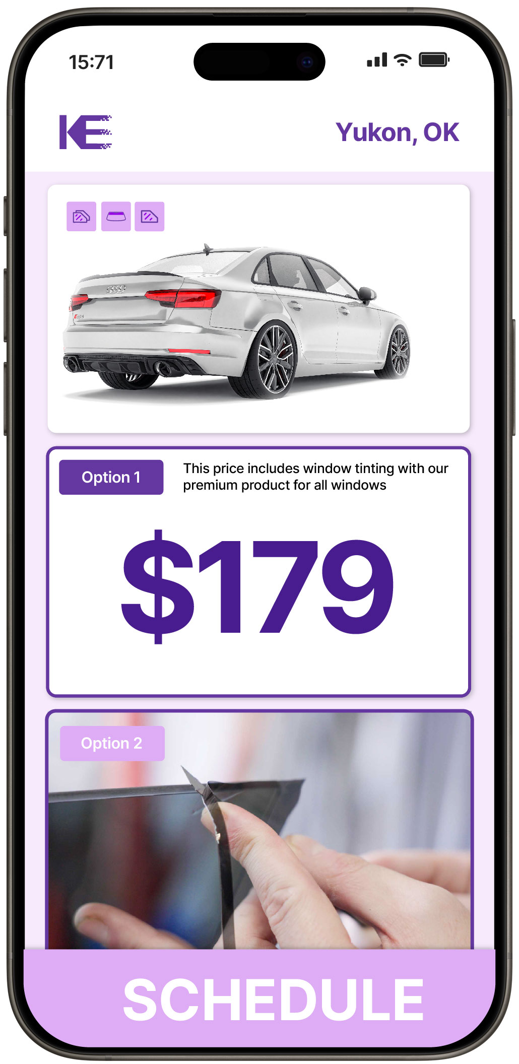 View Affordable Car Window Tinting Prices in Yukon, Oklahoma