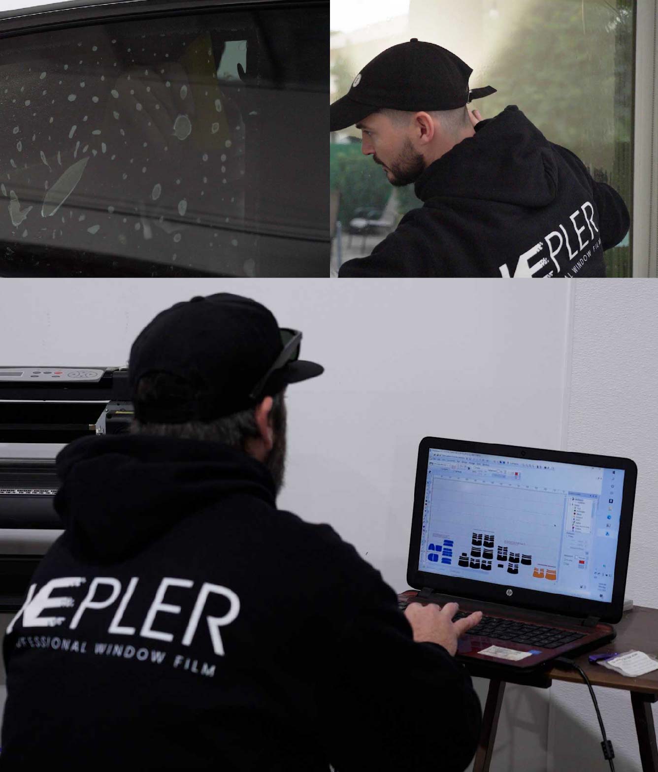 Ceramic Window Tinting Expert Cutting Film in Elko, Nevada