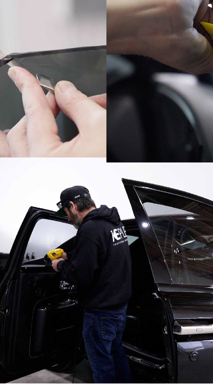 Kepler Installer Tinting a Rolls Royce in Altus, Oklahoma