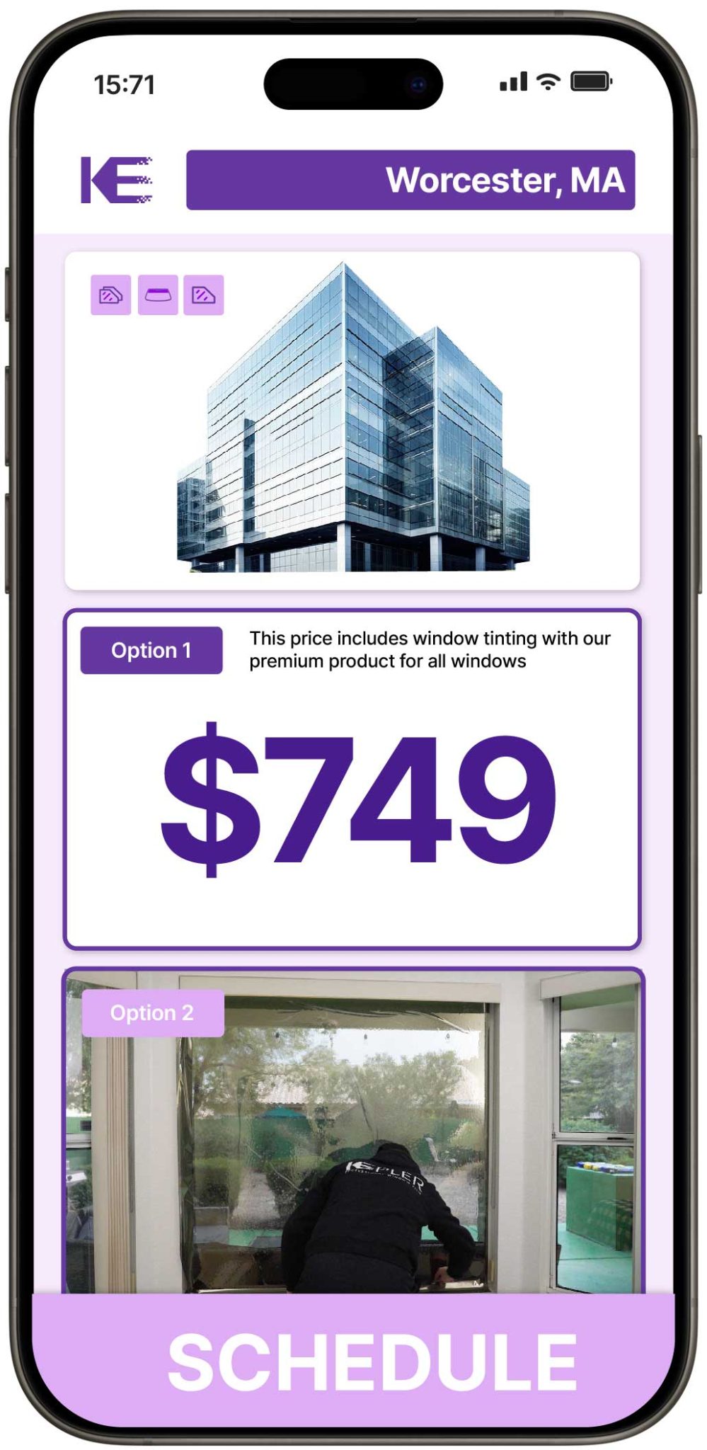 View Affordable Commercial Window Tinting Prices in Worcester, Massachusetts