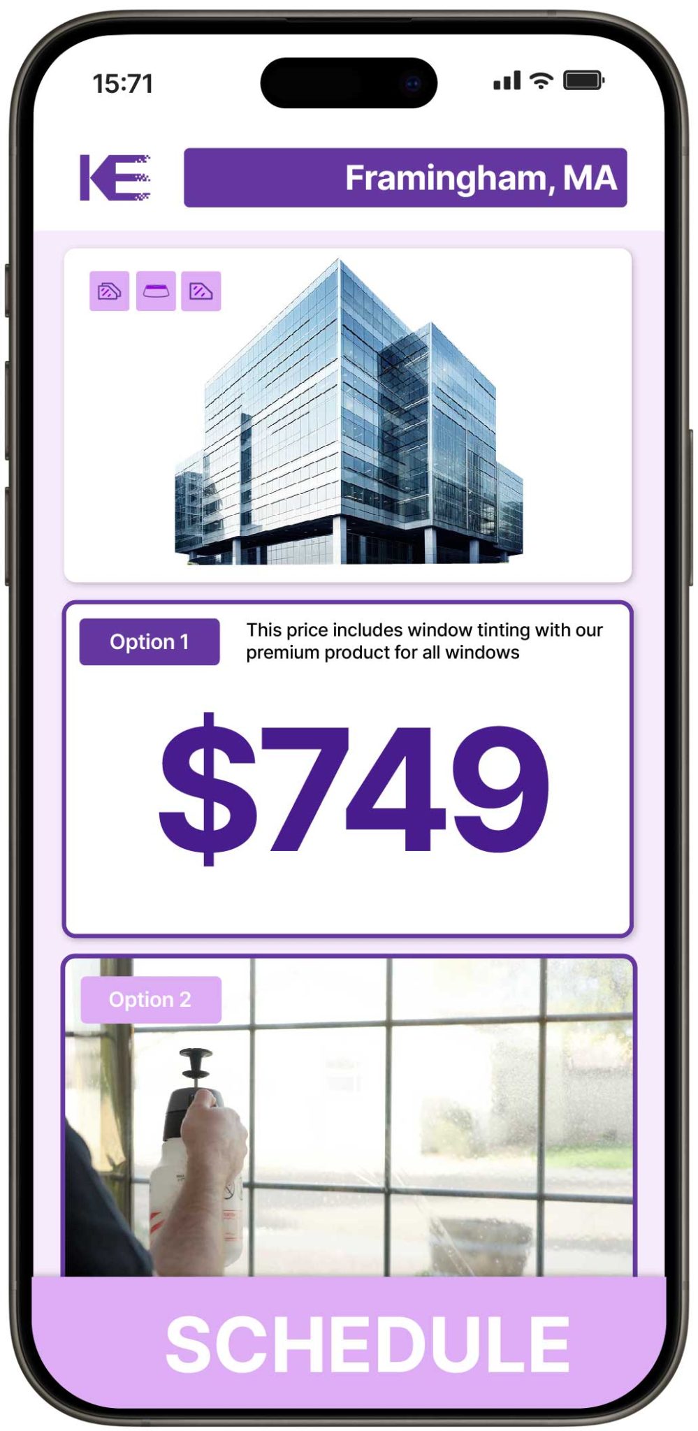 View Competitive Commercial Window Tinting Prices in Framingham, Massachusetts
