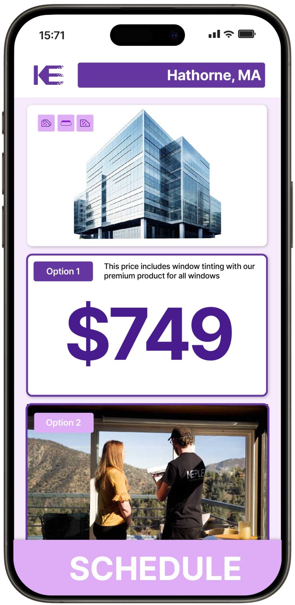 View Affordable Commercial Window Tinting Prices in Hathorne, Massachusetts
