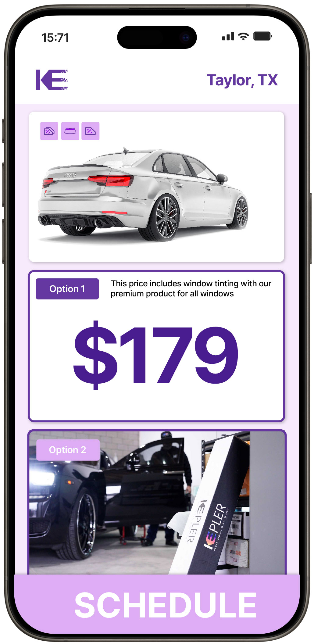 View Competitive Car Window Tinting Prices in Taylor, Texas