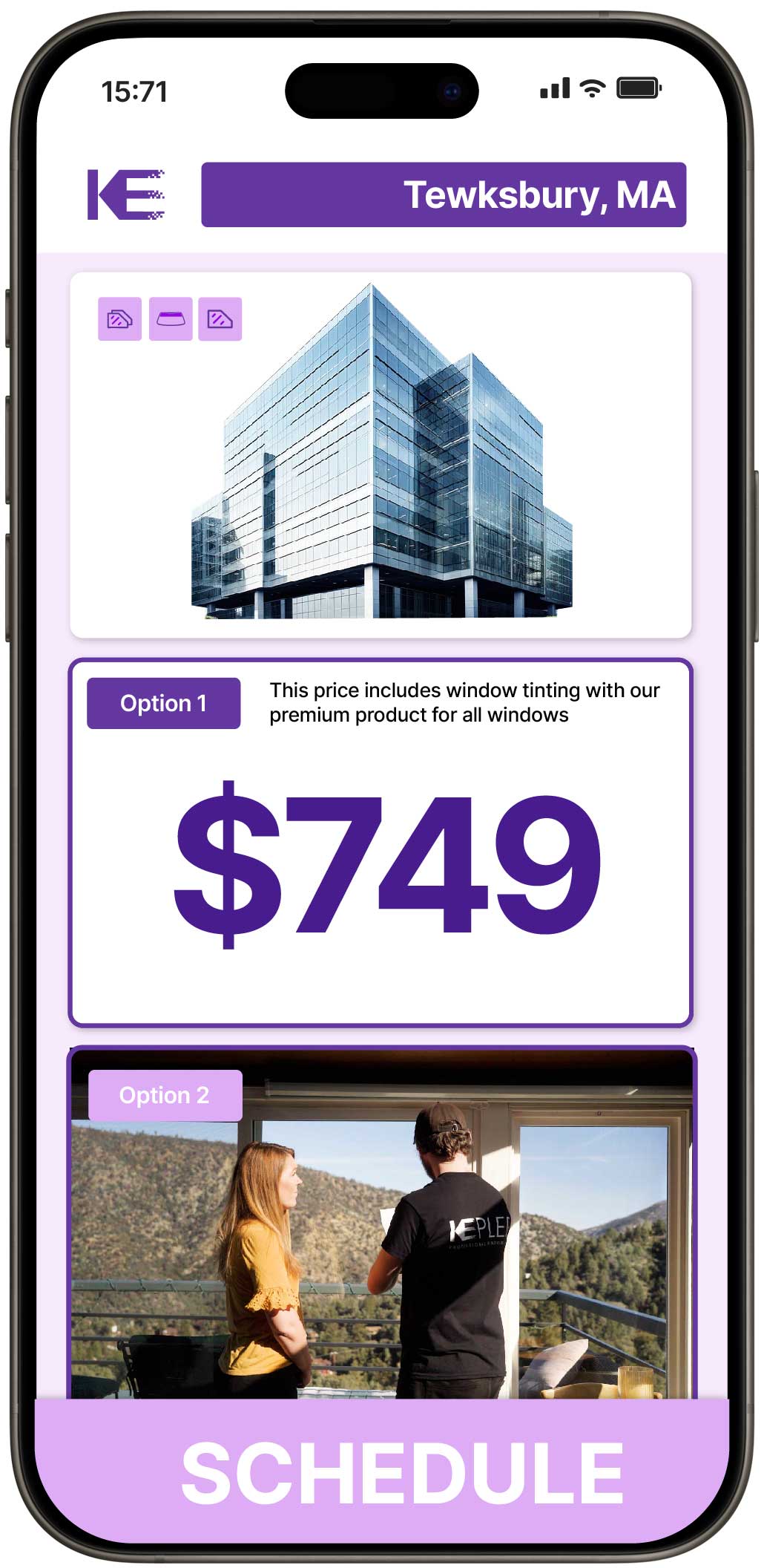 View Competitive Safety and Security Window Film Costs in Tewksbury, Massachusetts