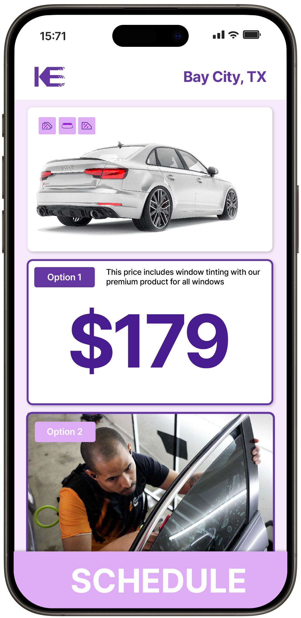 View Competitive Car Window Tinting Prices in Bay City, Texas