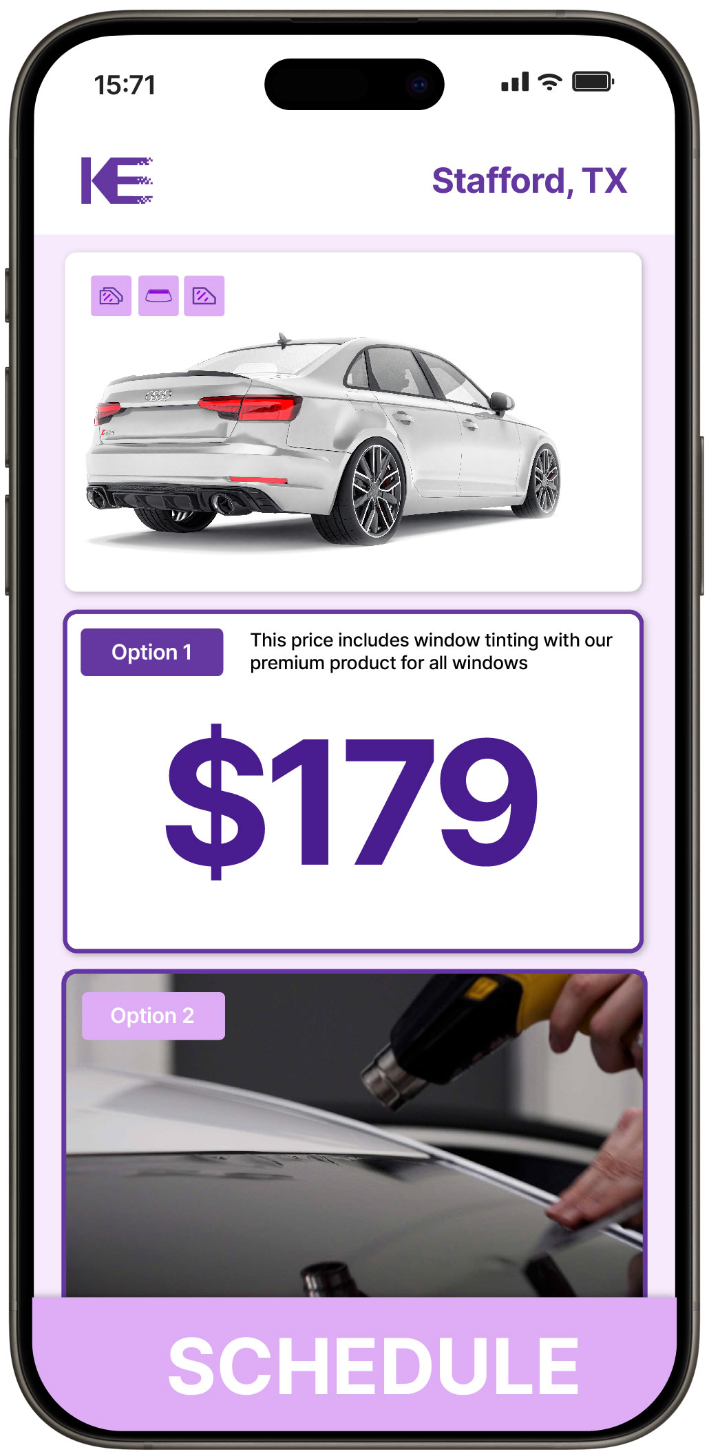 View Competitive Car Window Tinting Prices in Stafford, Texas