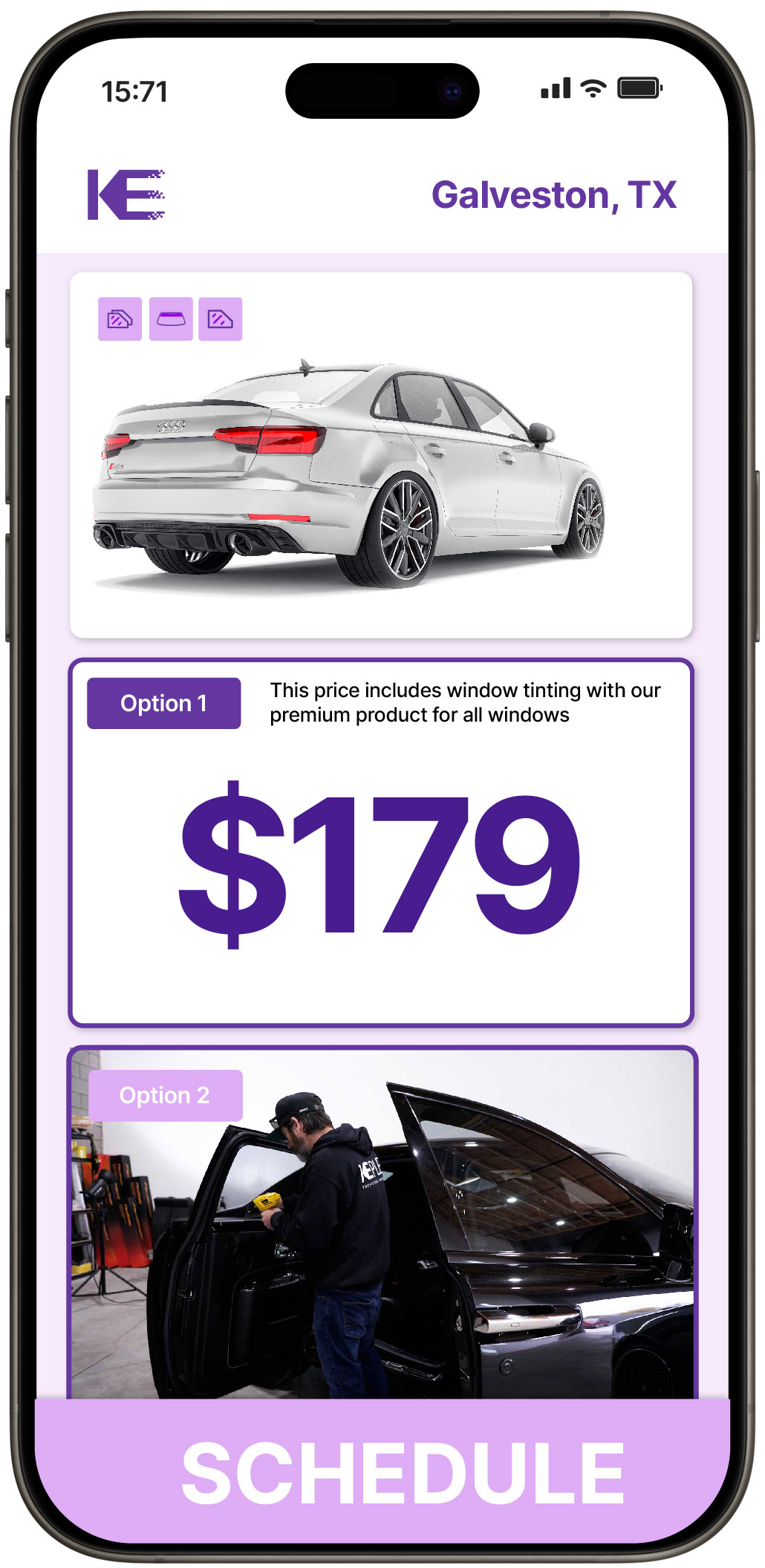 View Reasonable Car Window Tinting Prices in Galveston, Texas