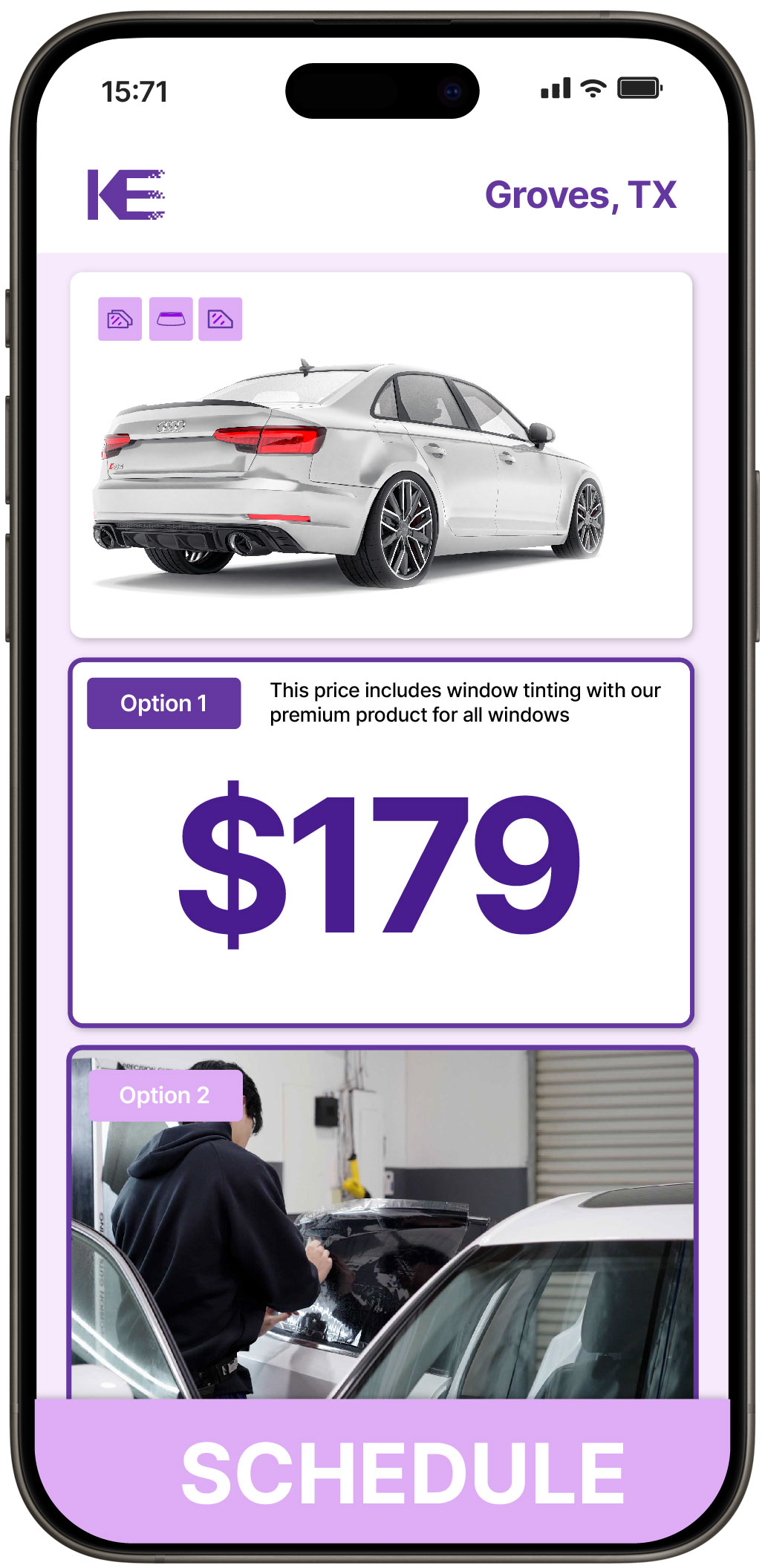 View Competitive Car Window Tinting Prices in Groves, Texas