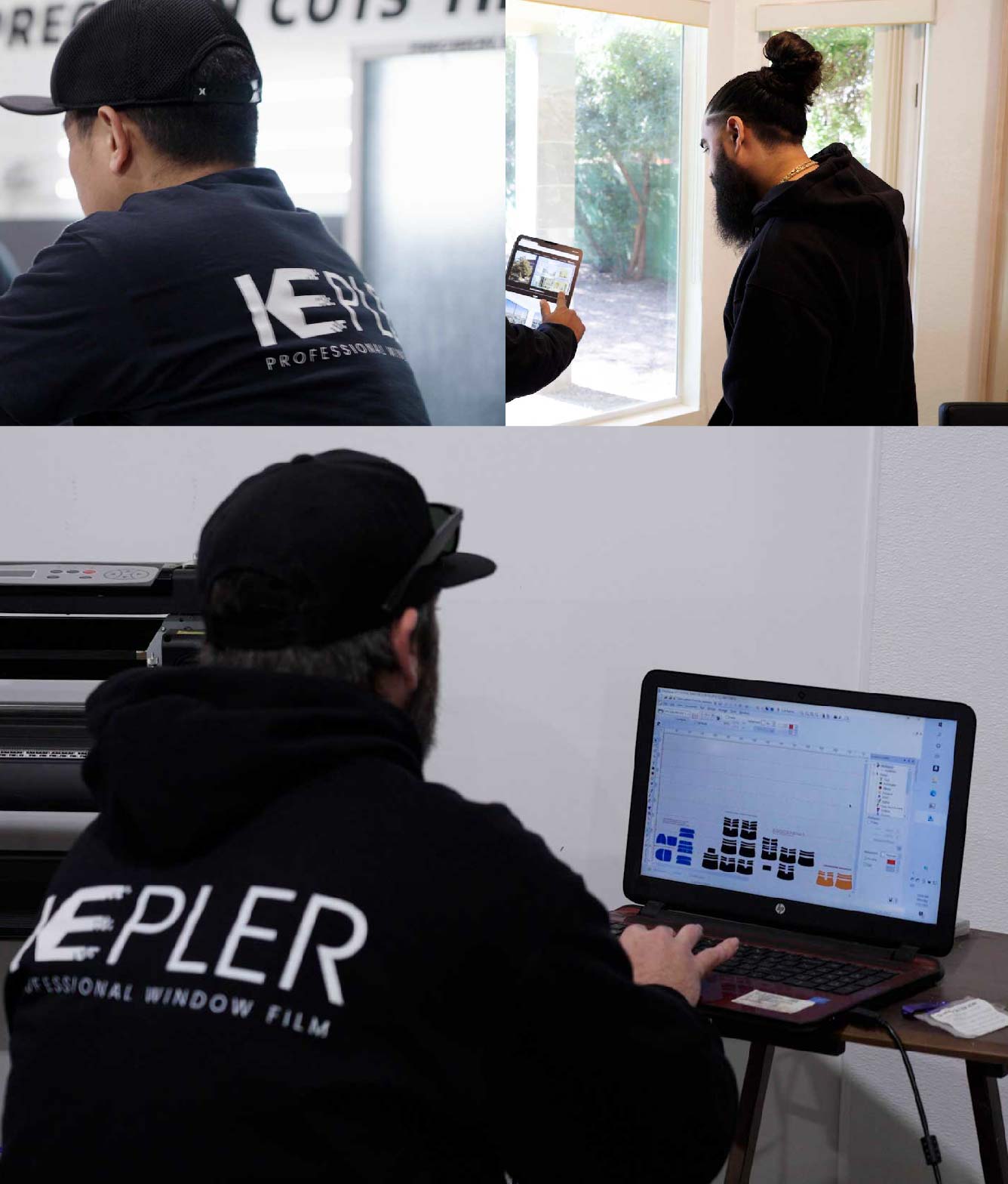 Ceramic Window Tinting Expert Cutting Film in Murrieta, California