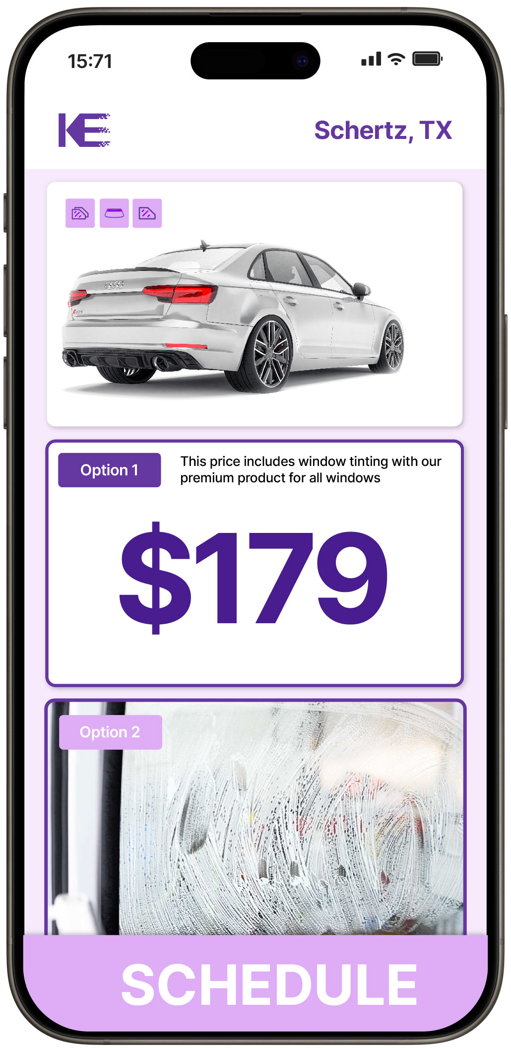 View Competitive Car Window Tinting Prices in Schertz, Texas