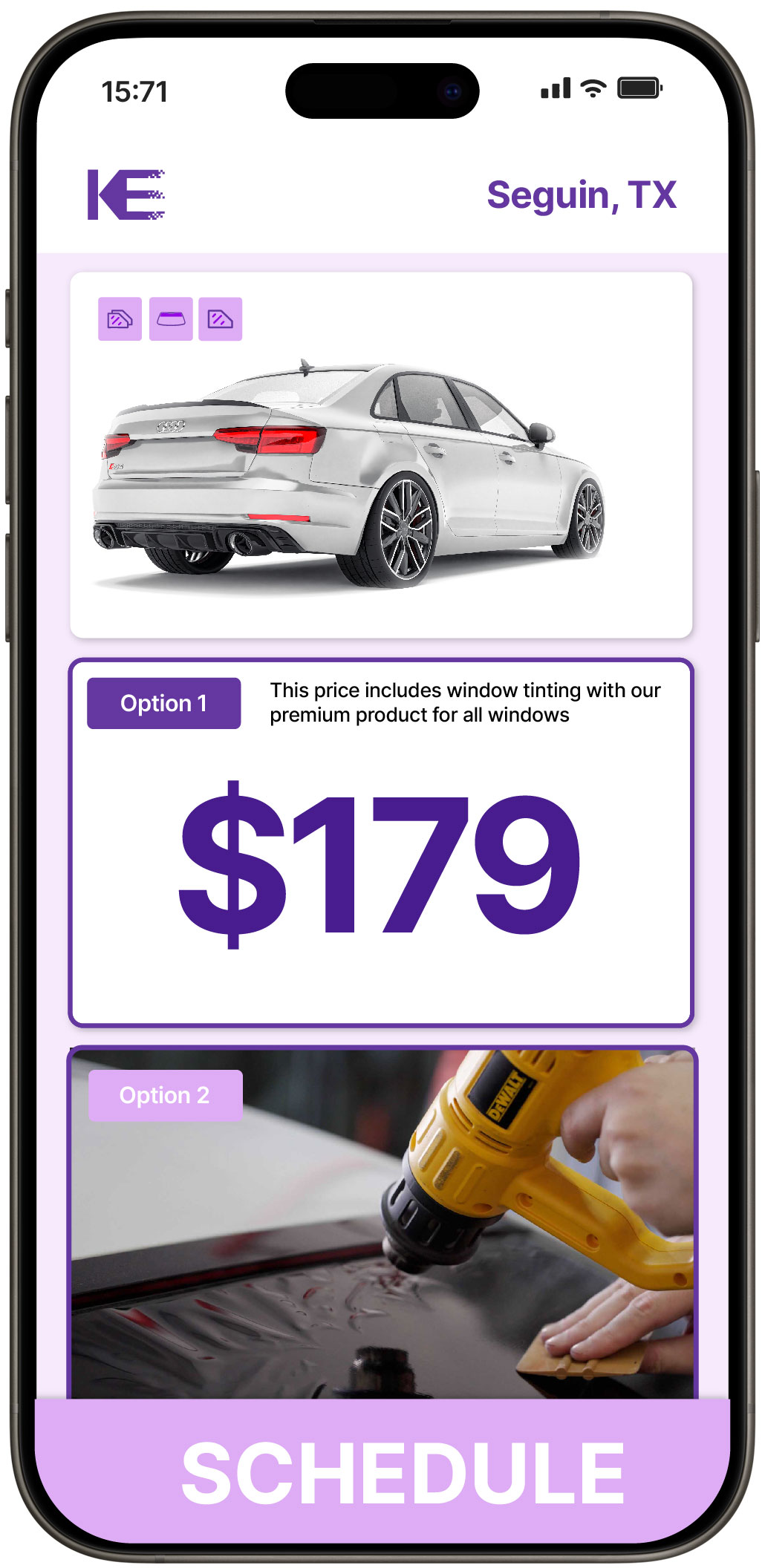 View Affordable Car Window Tinting Prices in Seguin, Texas