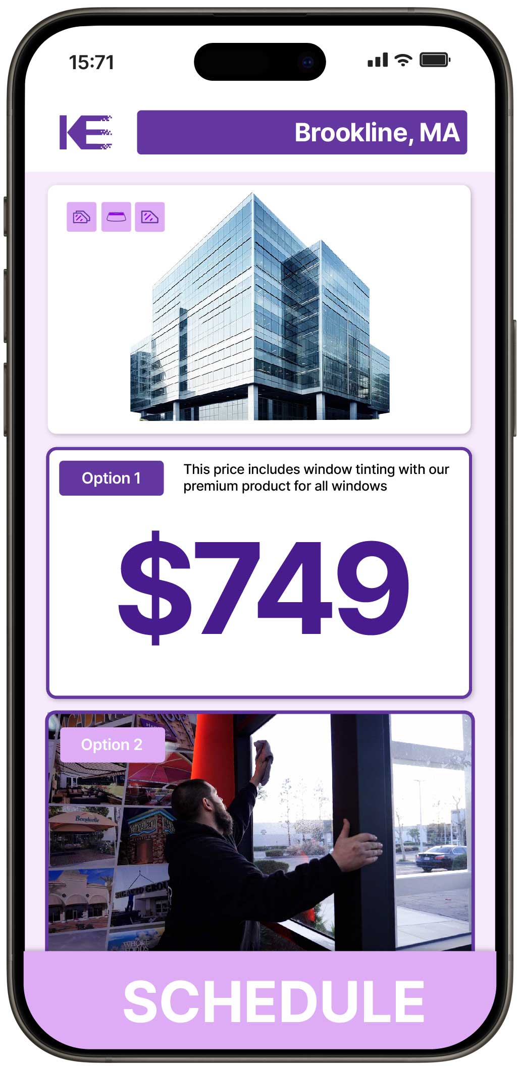 View Reasonable Safety and Security Window Film Prices in Brookline, Massachusetts