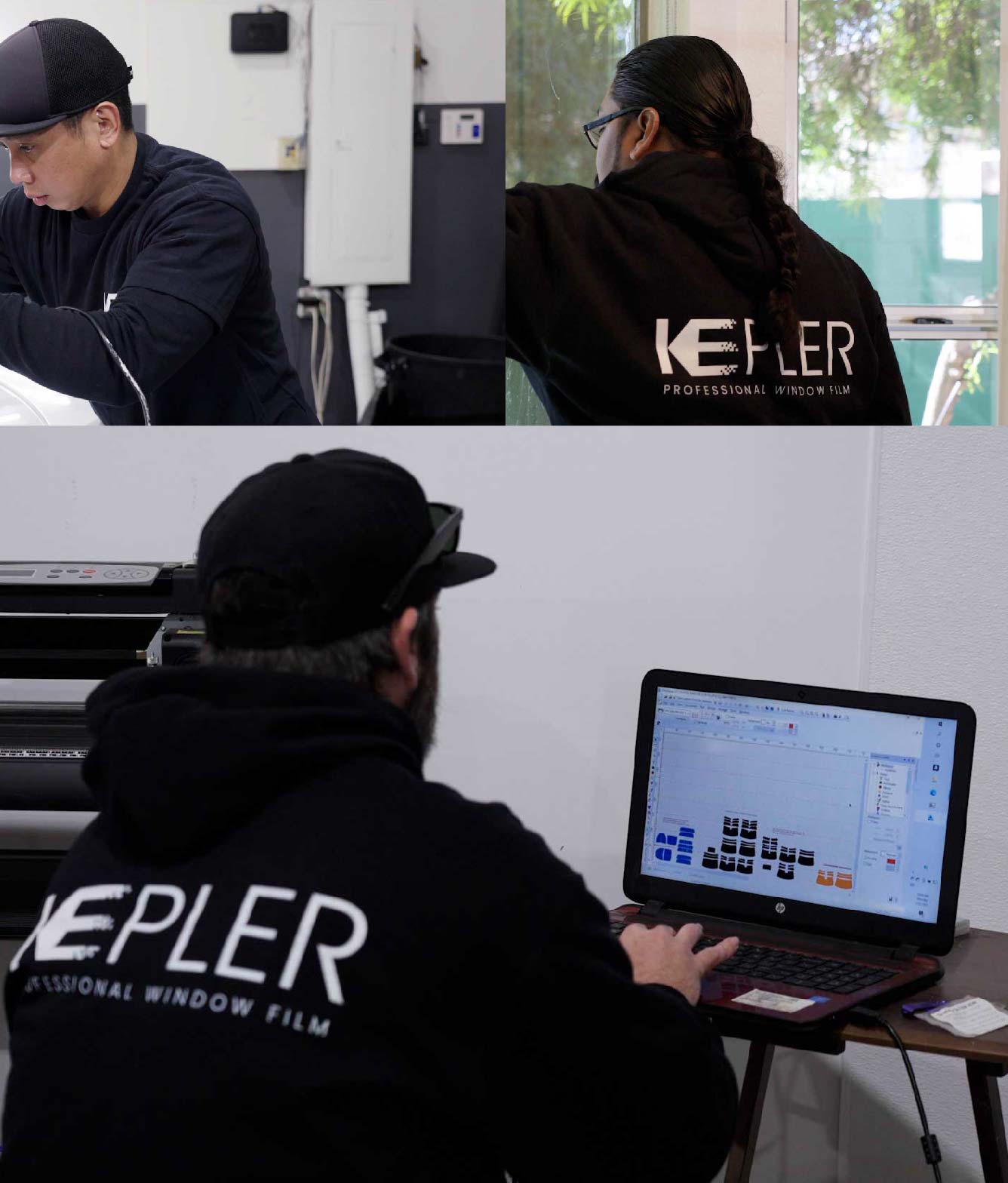Ceramic Window Tinting Expert Cutting Film in Moorpark, California