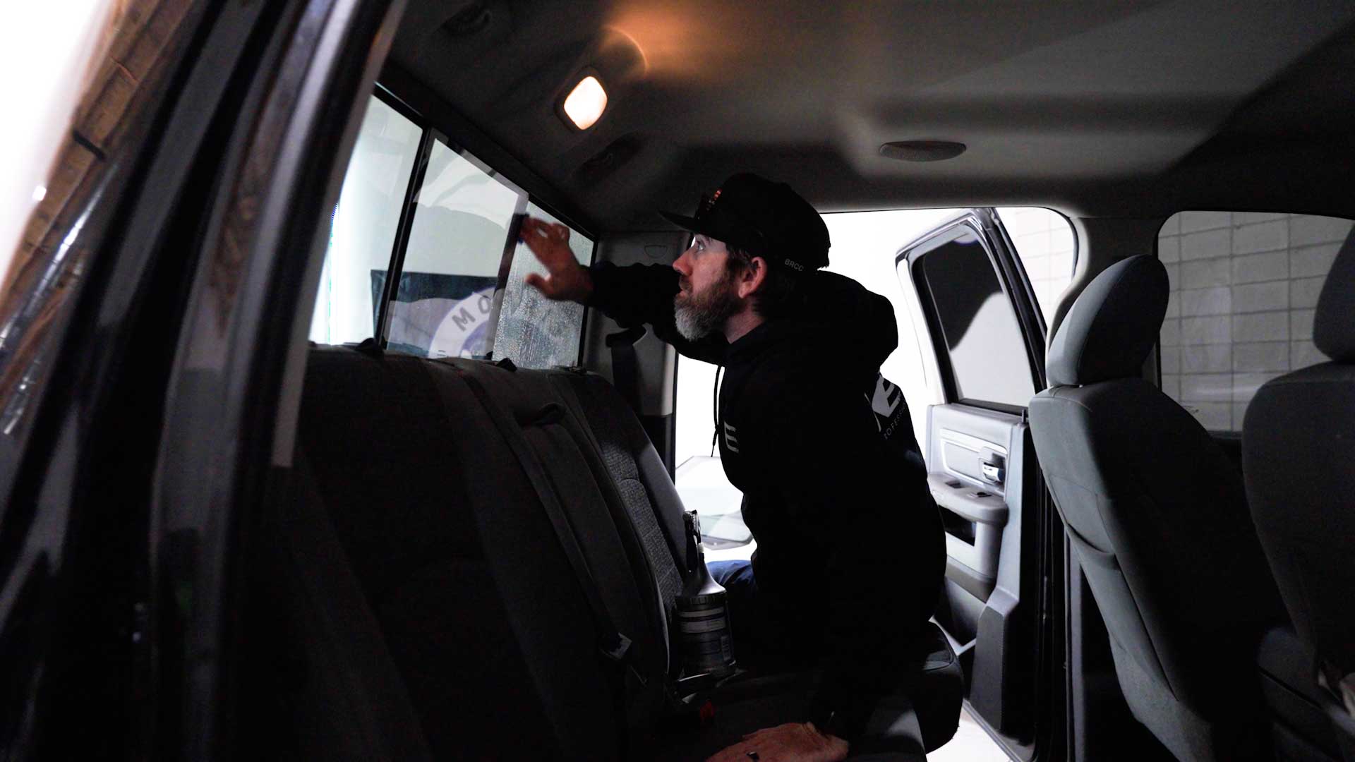 Skilled Vehicle Window Tint preparation in Simi Valley