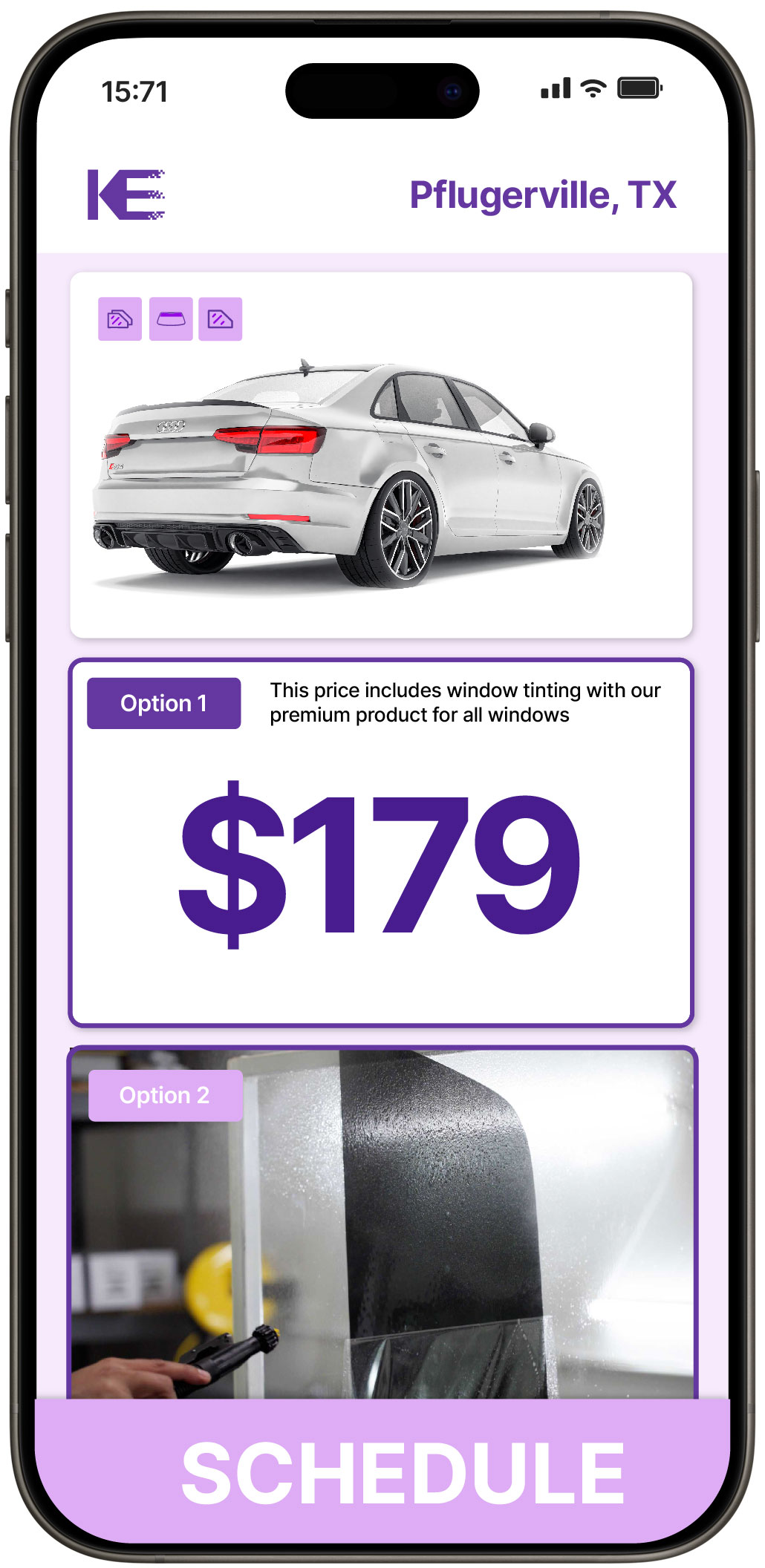 View Competitive Car Window Tinting Prices in Pflugerville, Texas