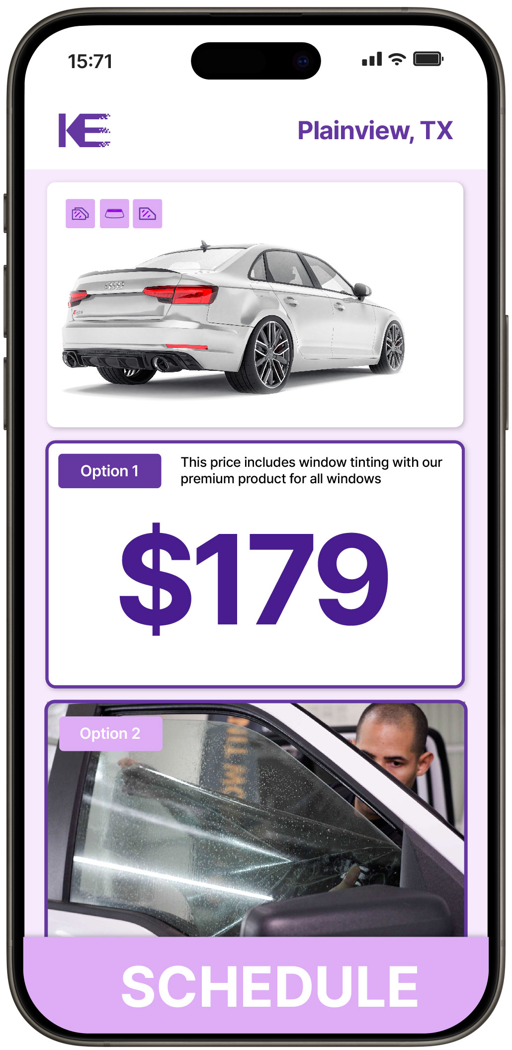 View Affordable Car Window Tinting Prices in Plainview, Texas