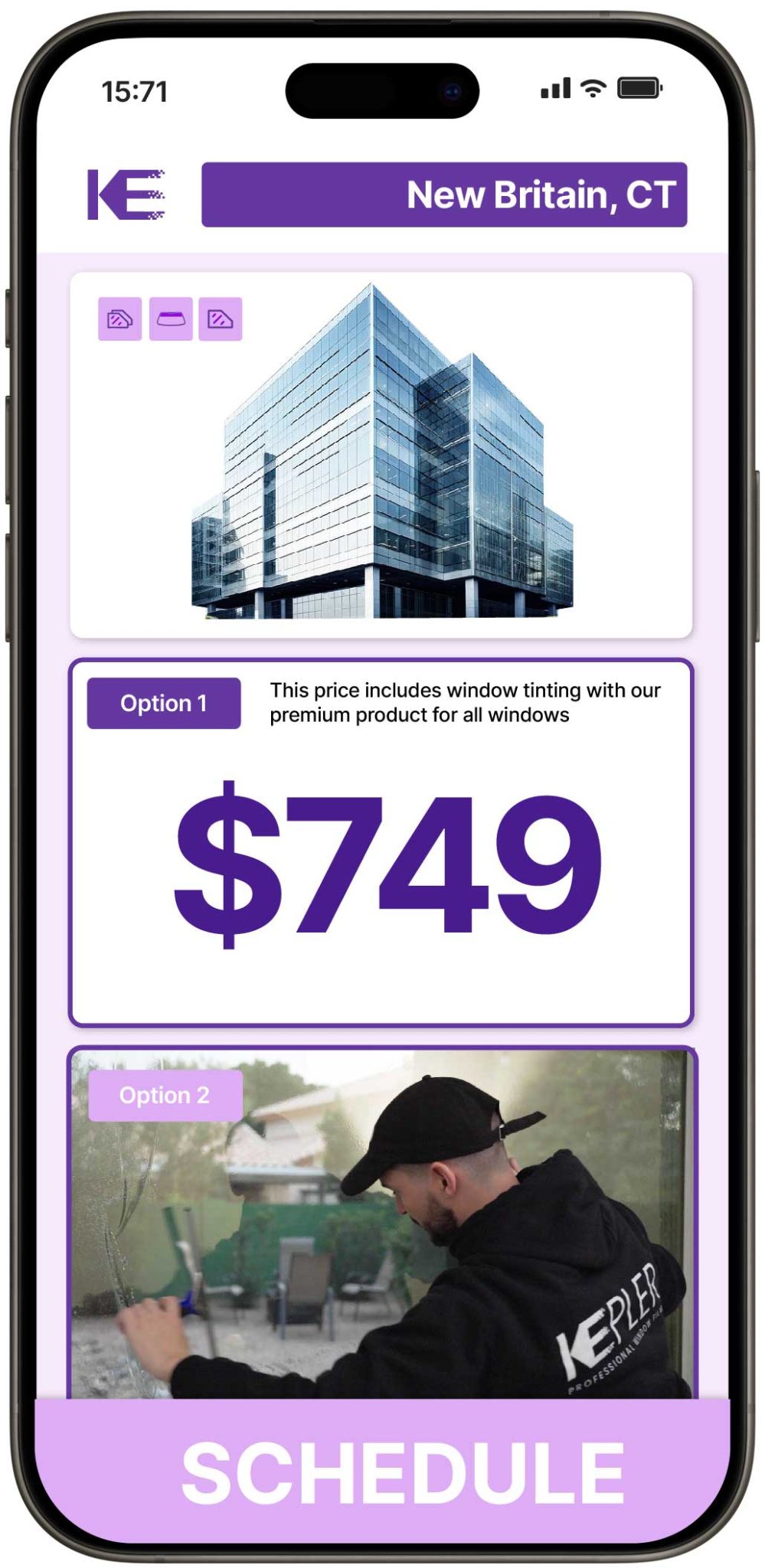 View Affordable Commercial Window Tinting Prices in New Britain, Connecticut