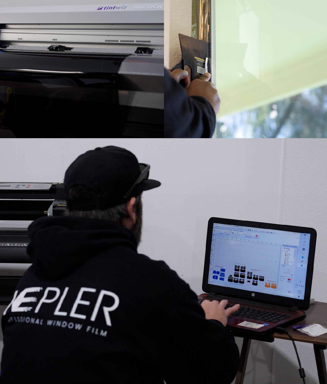 Ceramic Window Tinting Expert Cutting Film in Arroyo Grande, California