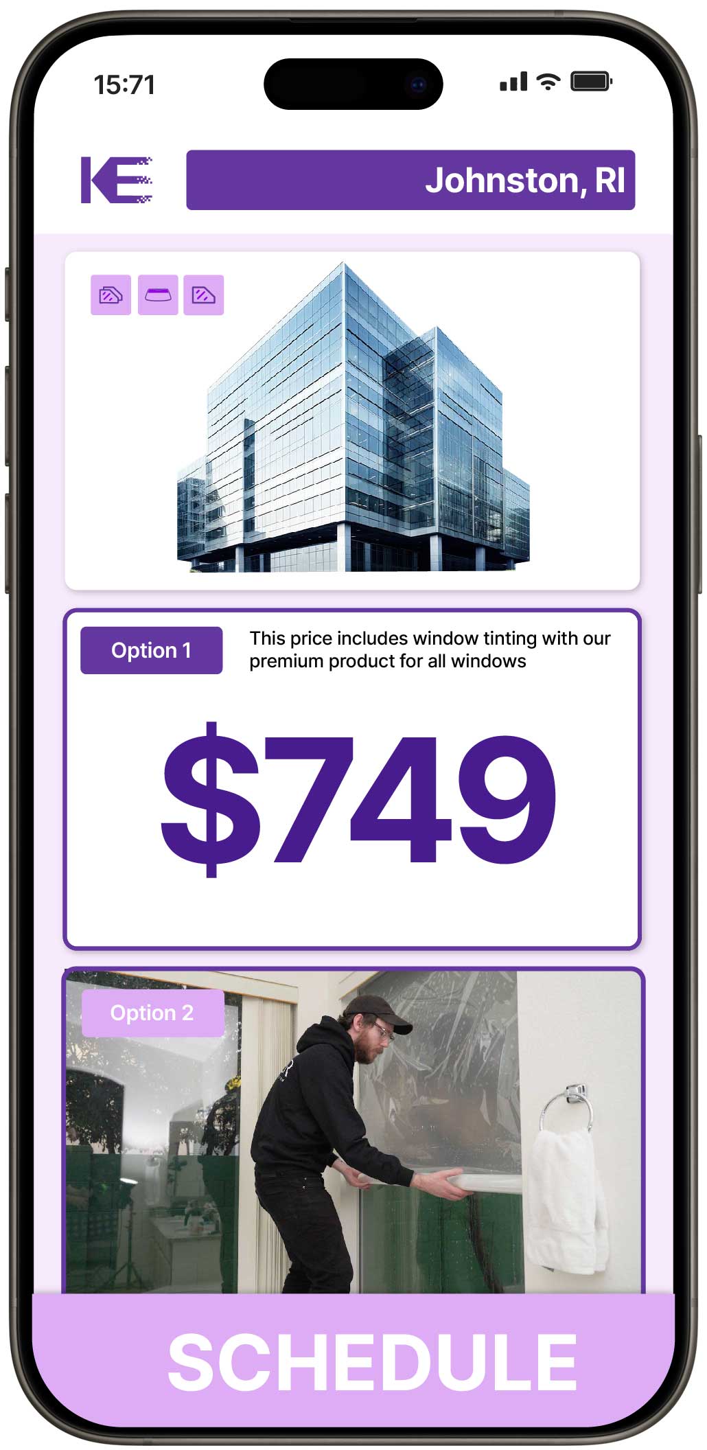 View Competitive Safety and Security Window Film Prices in Johnston, Rhode Island