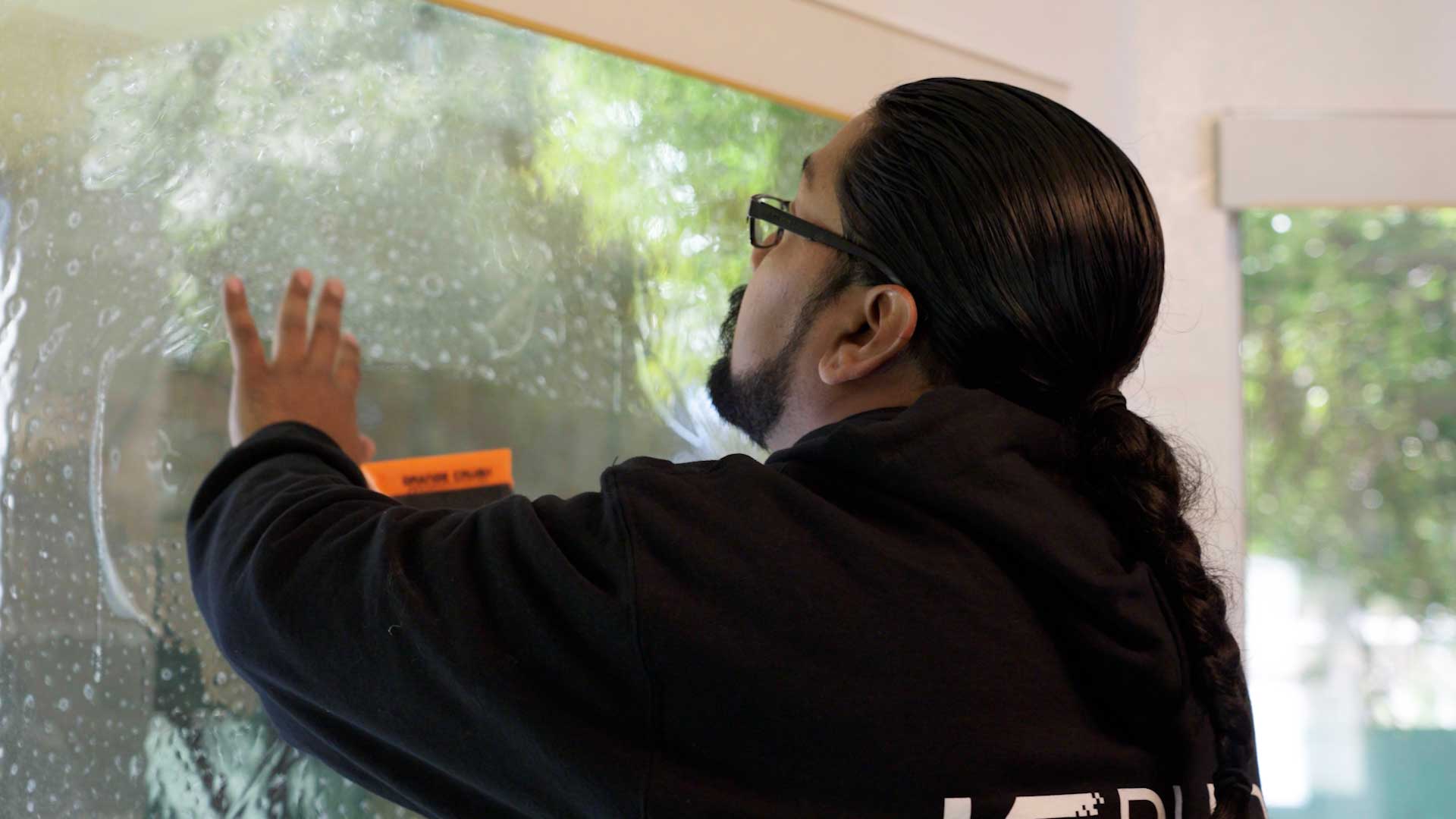 Professional Shop Glass Safety Film Installation in Concord