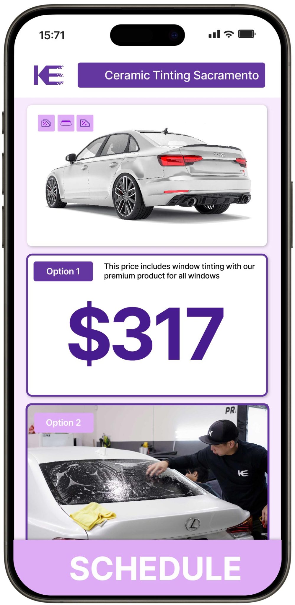 View Competitive Ceramic Window Tinting Prices in Sacramento, California