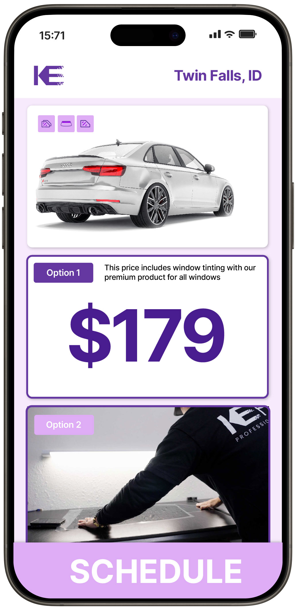 View Competitive Car Window Tinting Prices in Twin Falls, Idaho