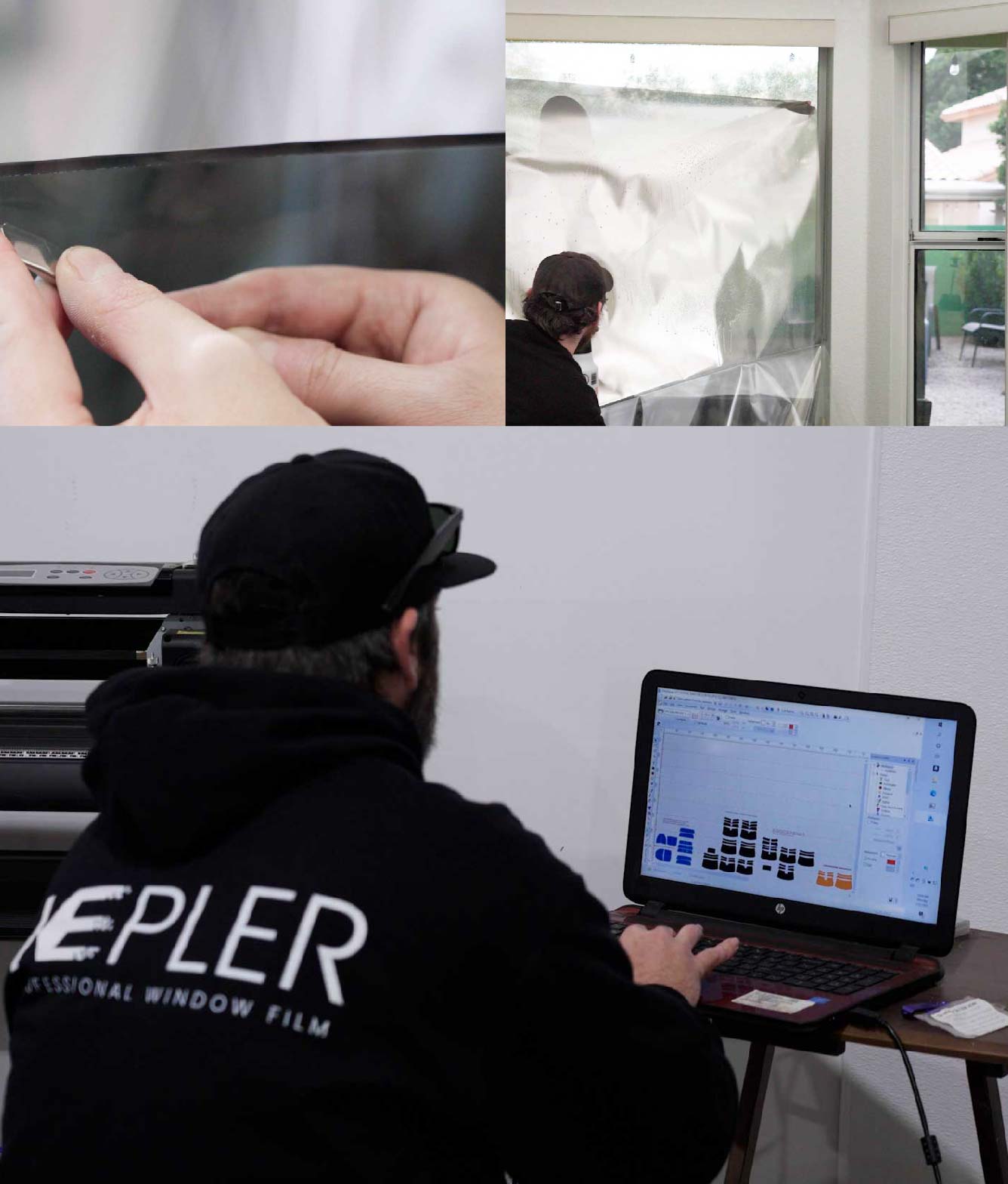 Ceramic Window Tinting Expert Cutting Film in Suisun, California