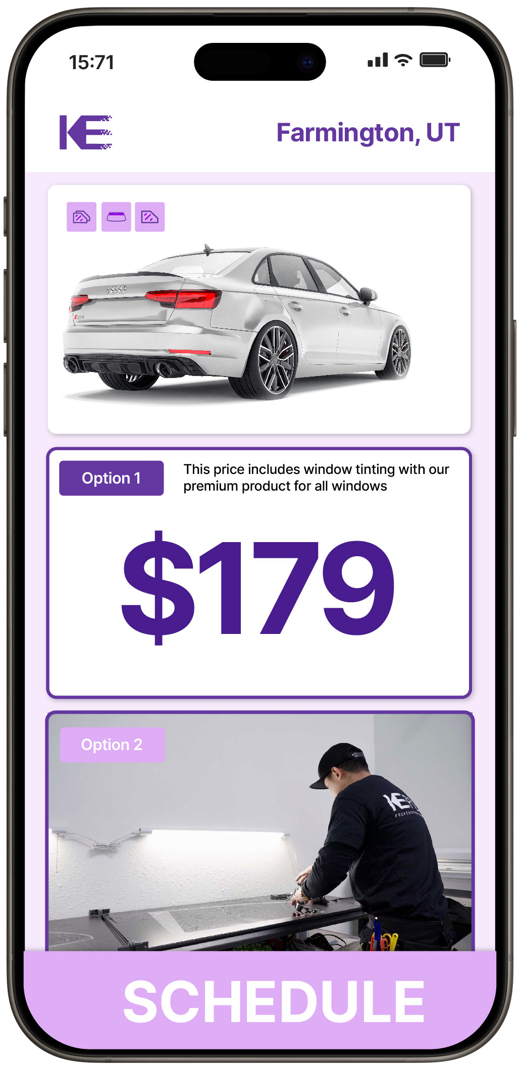 View Affordable Car Window Tinting Prices in Farmington, Utah
