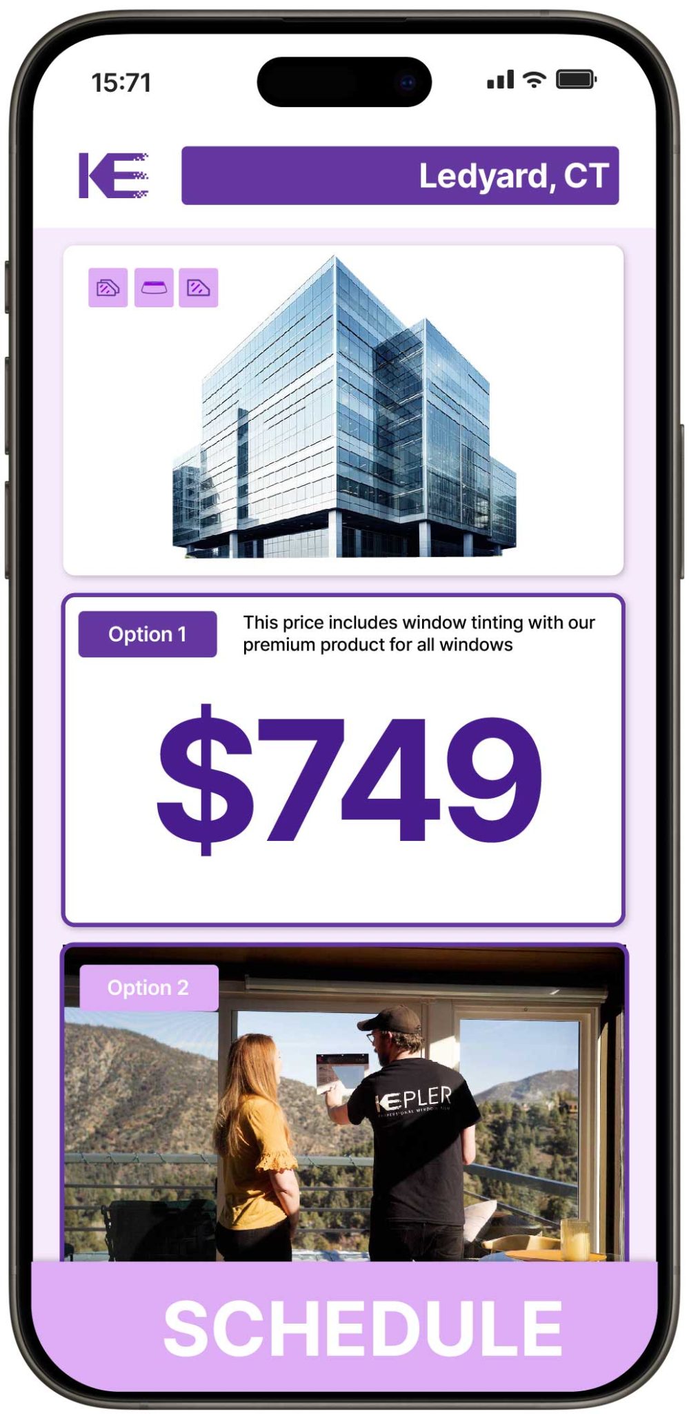 View Competitive Safety and Security Window Film Costs in Ledyard, Connecticut