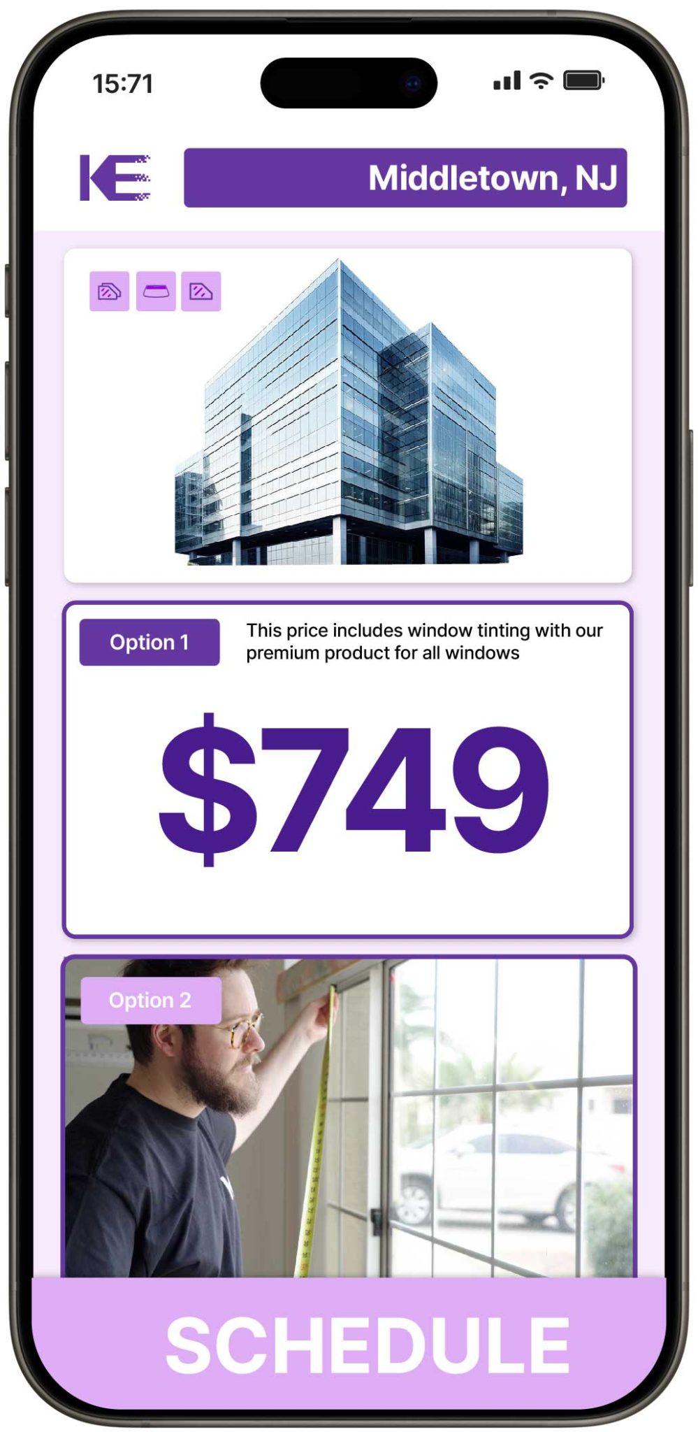 View Competitive Commercial Window Tinting Rates in Middletown, New Jersey