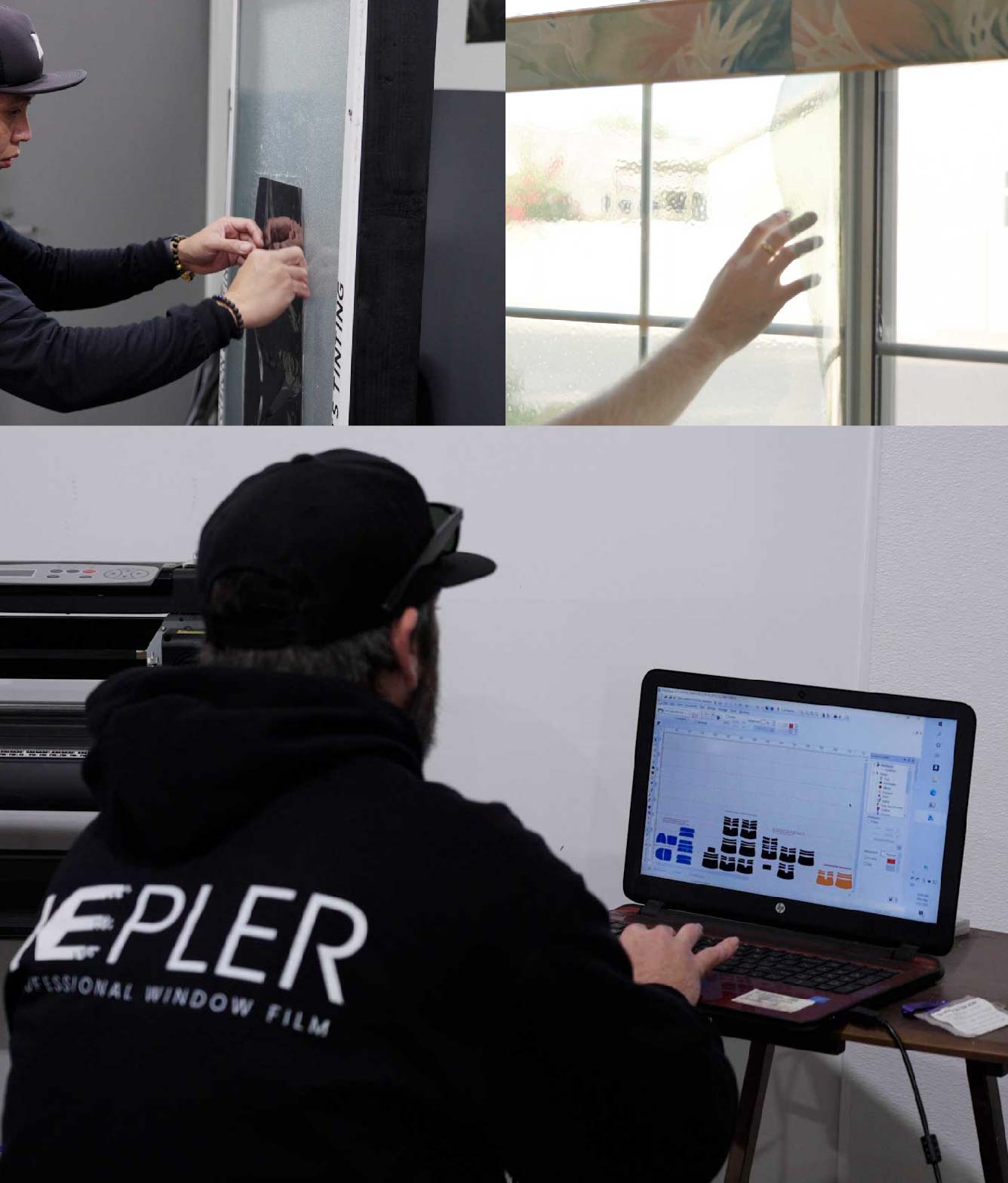 Ceramic Window Tinting Expert Cutting Film in Folsom, California