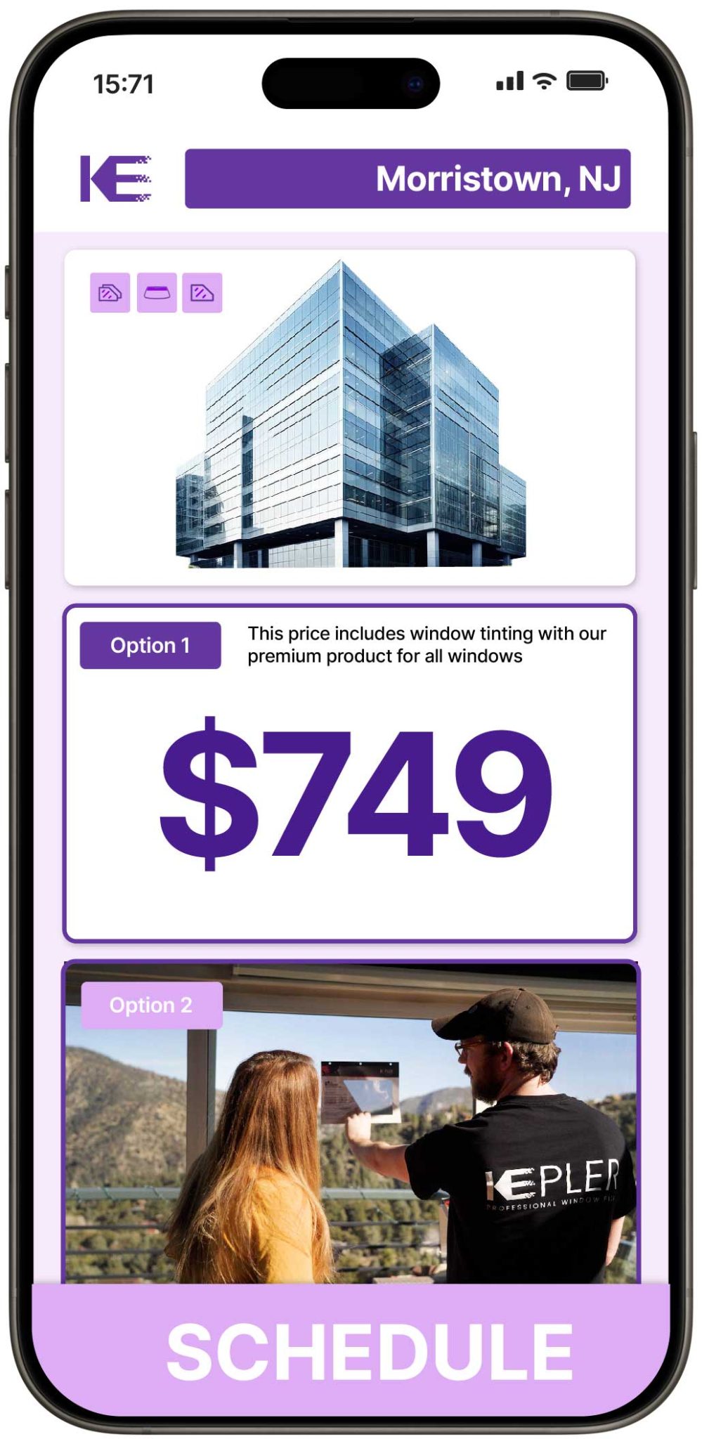 View Reasonable Commercial Window Tinting Prices in Morristown, New Jersey