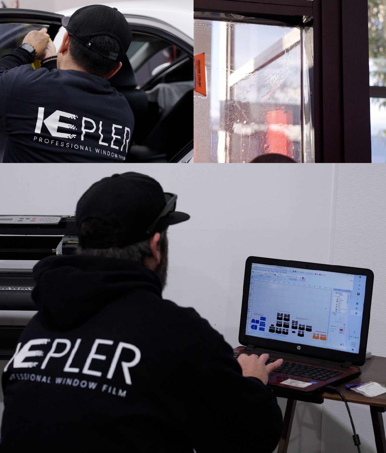 Ceramic Window Tinting Expert Cutting Film in Kāne‘ohe, Hawaii