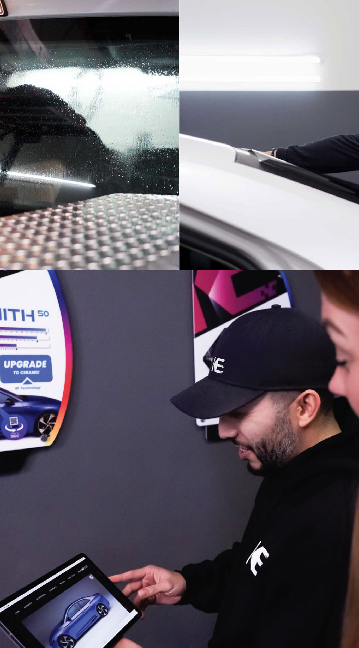 Kepler Dealer Showing Car Window Film Options to Customer in Lake Havasu City, Arizona