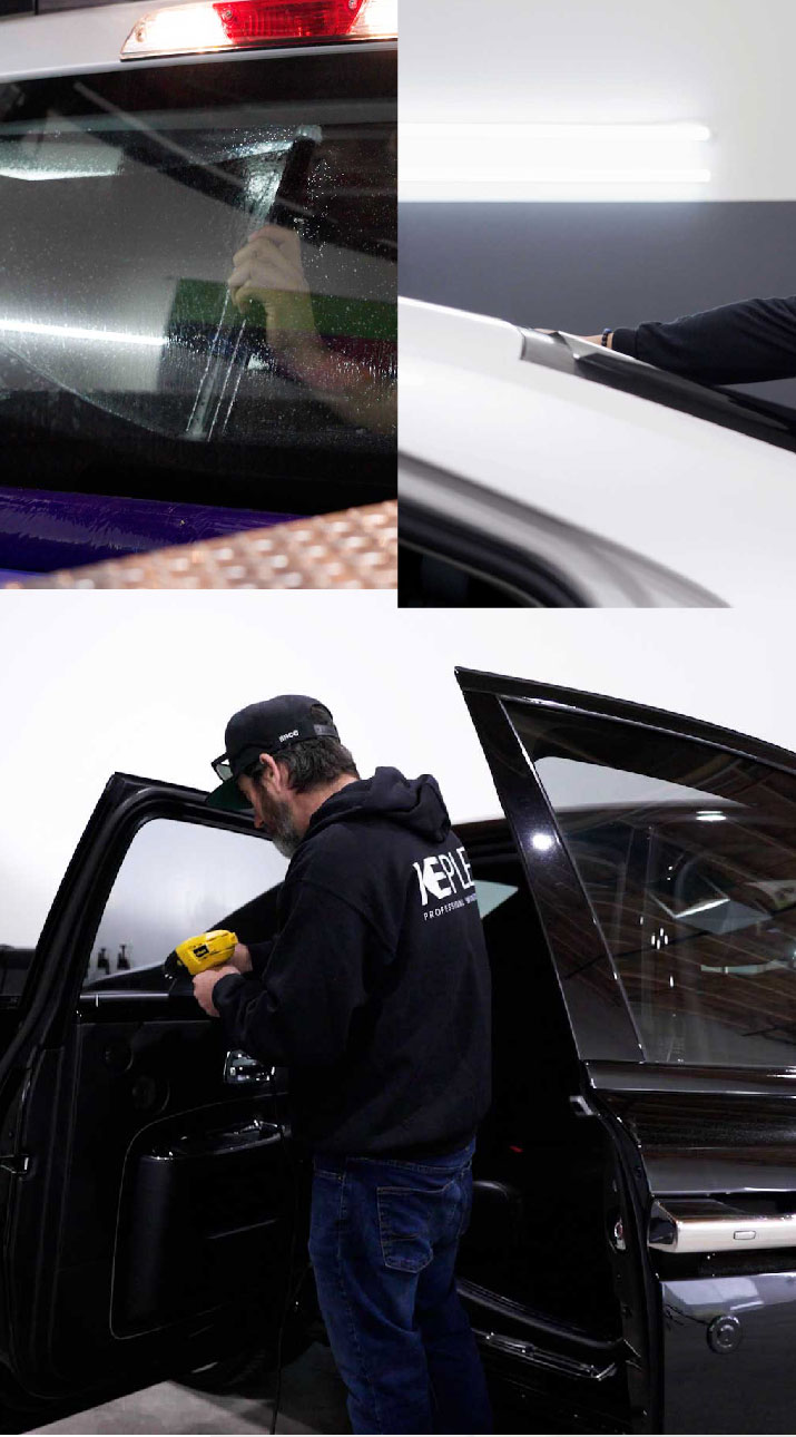 Kepler Installer Tinting a Rolls Royce in Lake Havasu City, Arizona