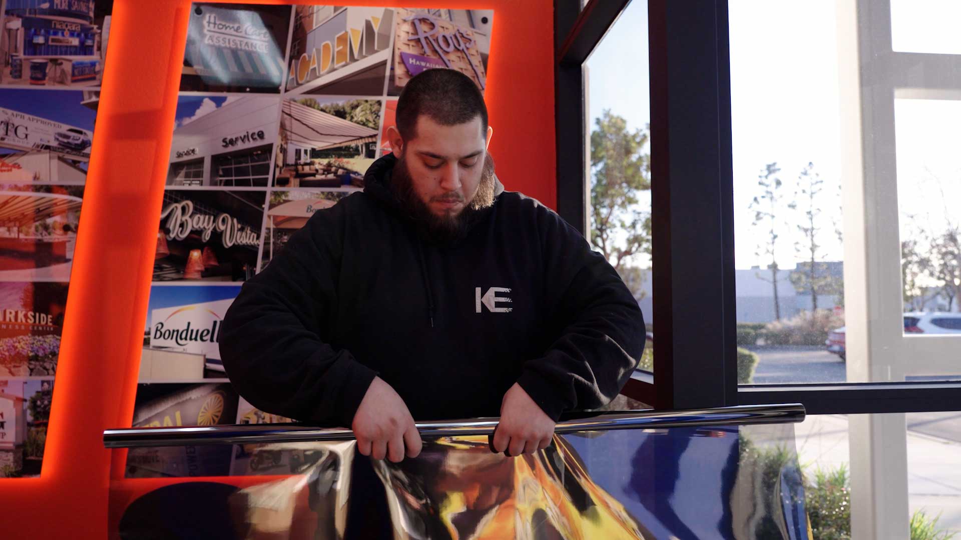 Professional Shop Safety and Security Window Film Preparation in Irvington